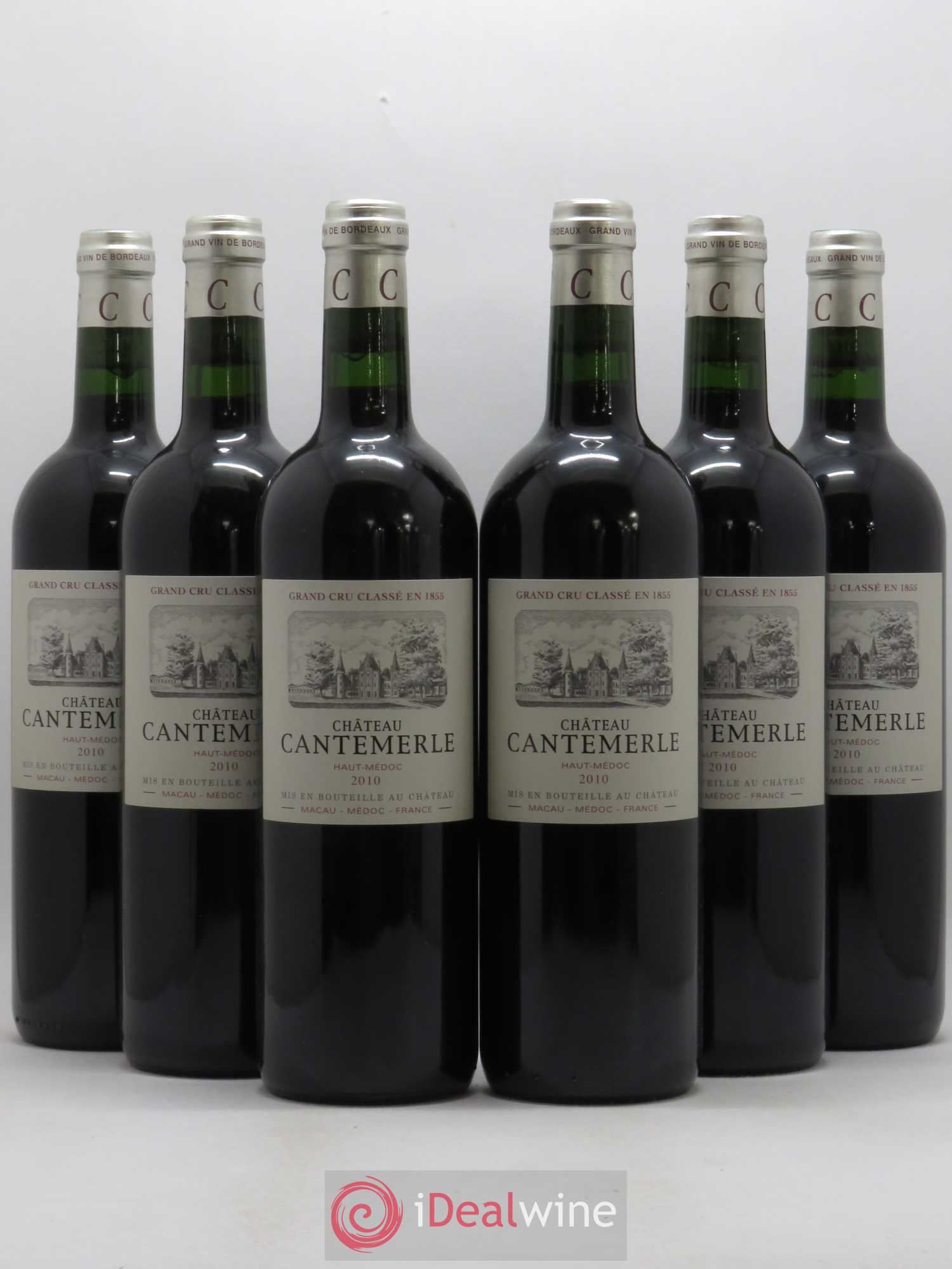Château Cantemerle 5ème Grand Cru Classé 2010 - Lot de 6 bouteilles - 0