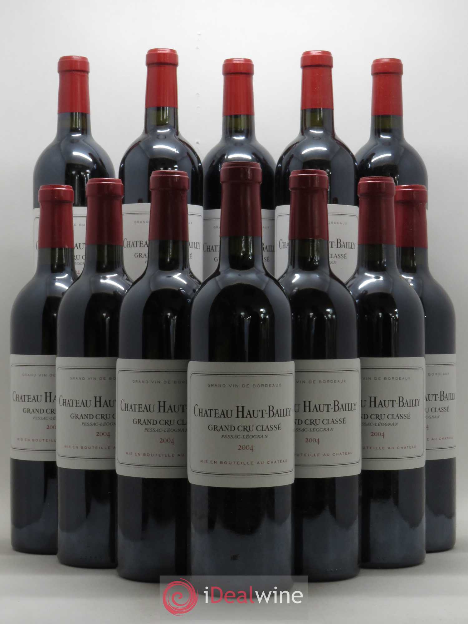 Château Haut-Bailly Cru Classé de Graves 2004 - Lot de 12 bouteilles - 0