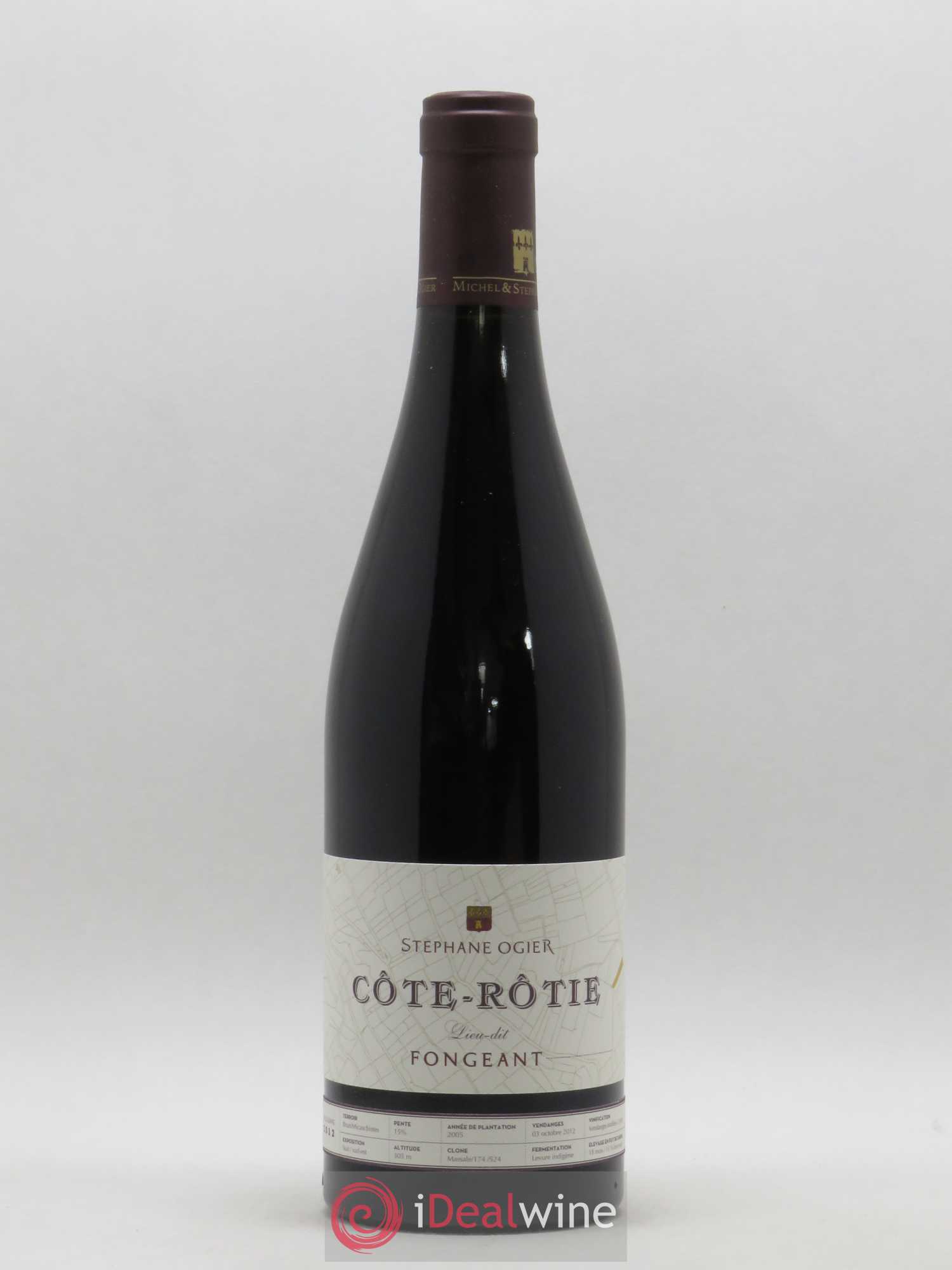 Côte-Rôtie Fongeant Stéphane Ogier 2012 - Lot de 1 bouteille - 0