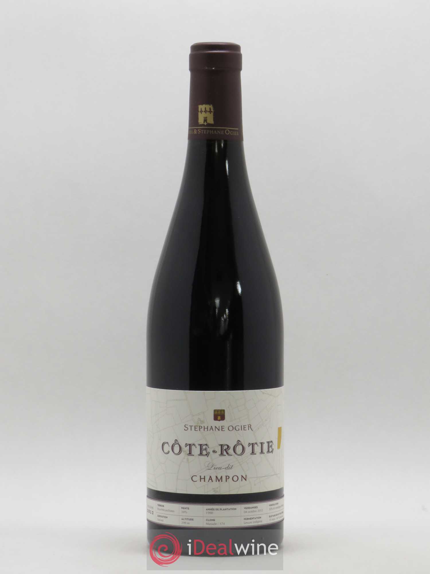 Côte-Rôtie Champon Michel et Stéphane Ogier 2012 - Posten von 1 Flasche - 0