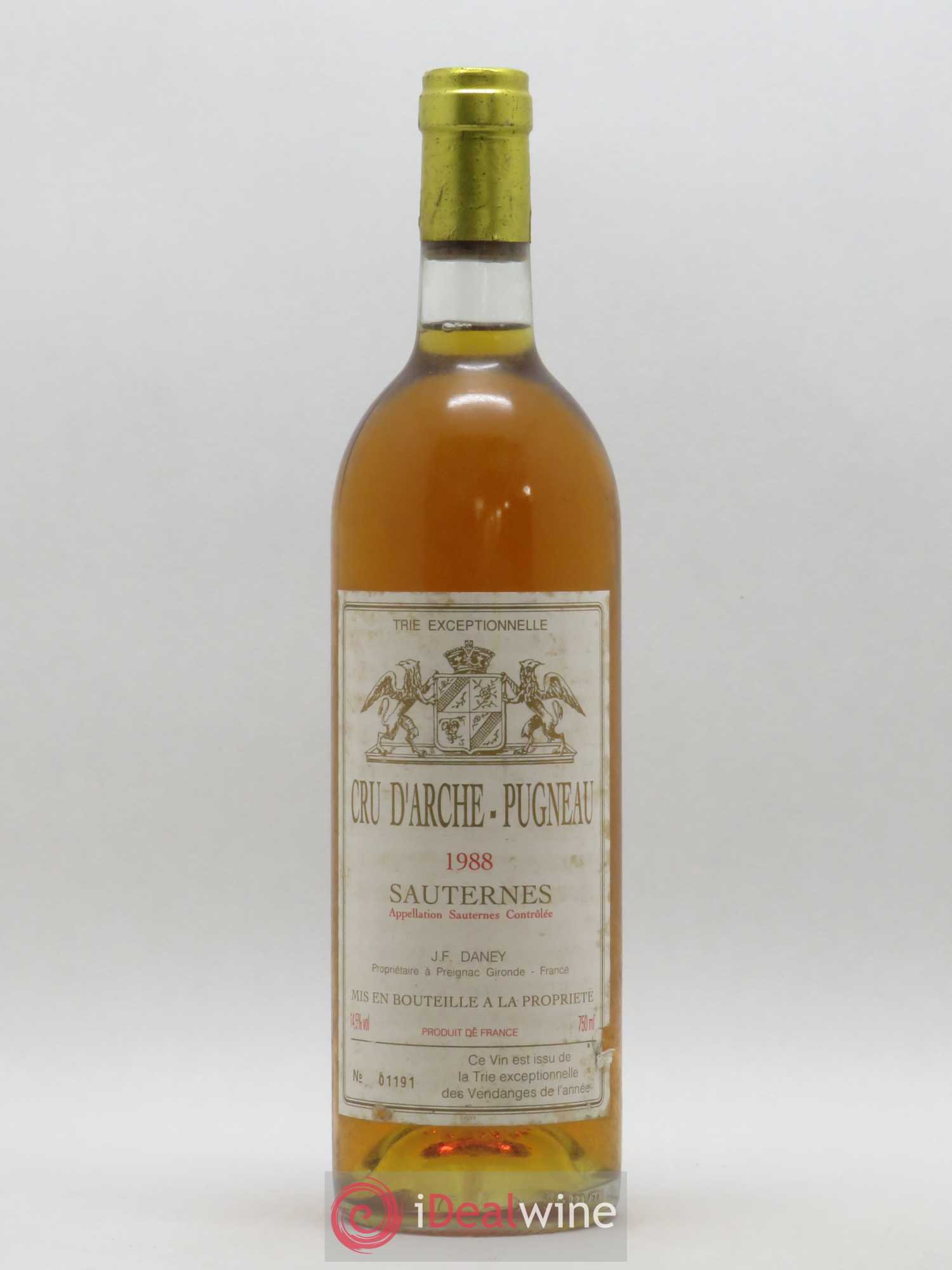 Cru d'Arche-Pugneau 1988 - Lot de 1 bouteille - 0