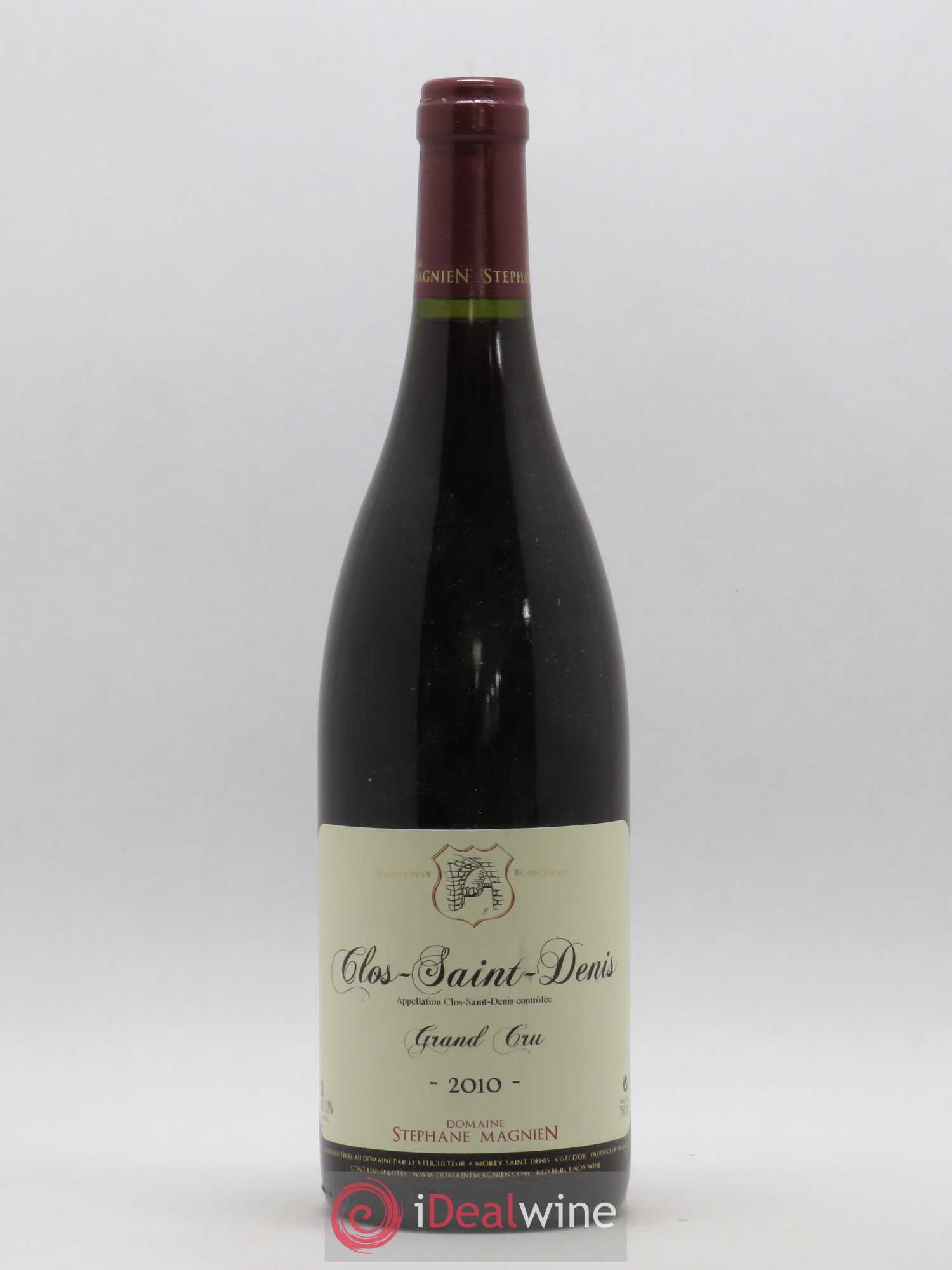 Clos Saint-Denis Grand Cru Stéphane Magnien (Domaine) 2010 - Lot de 1 bouteille - 0