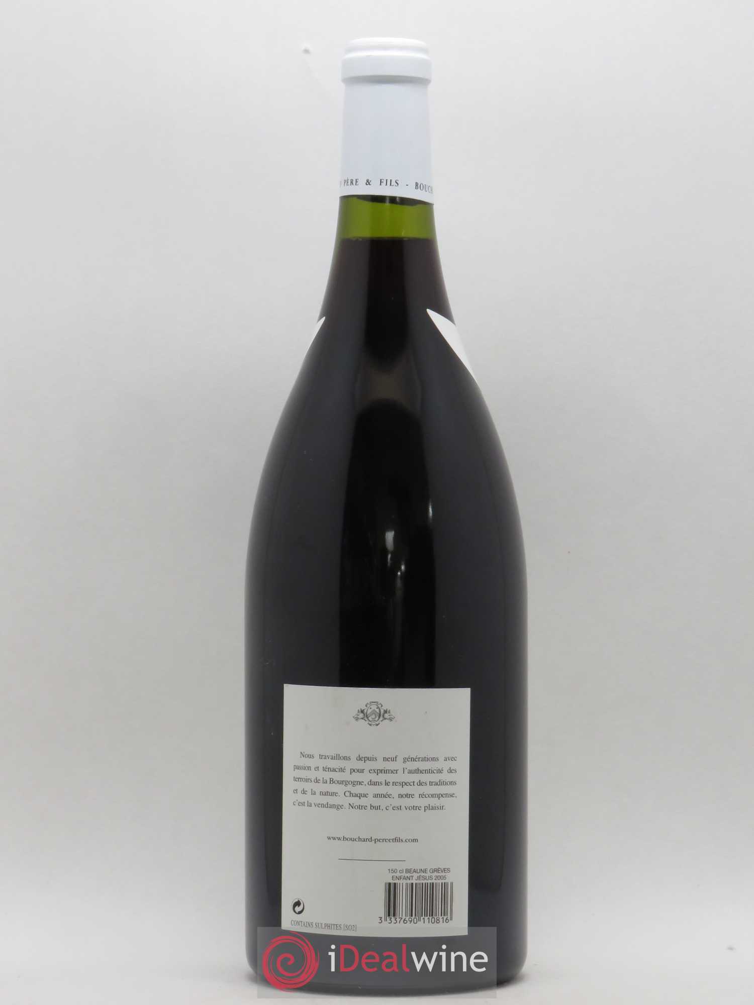 Beaune 1er Cru Grèves - Vigne de l'Enfant Jésus Bouchard Père & Fils 2005 - Lot de 1 magnum - 1