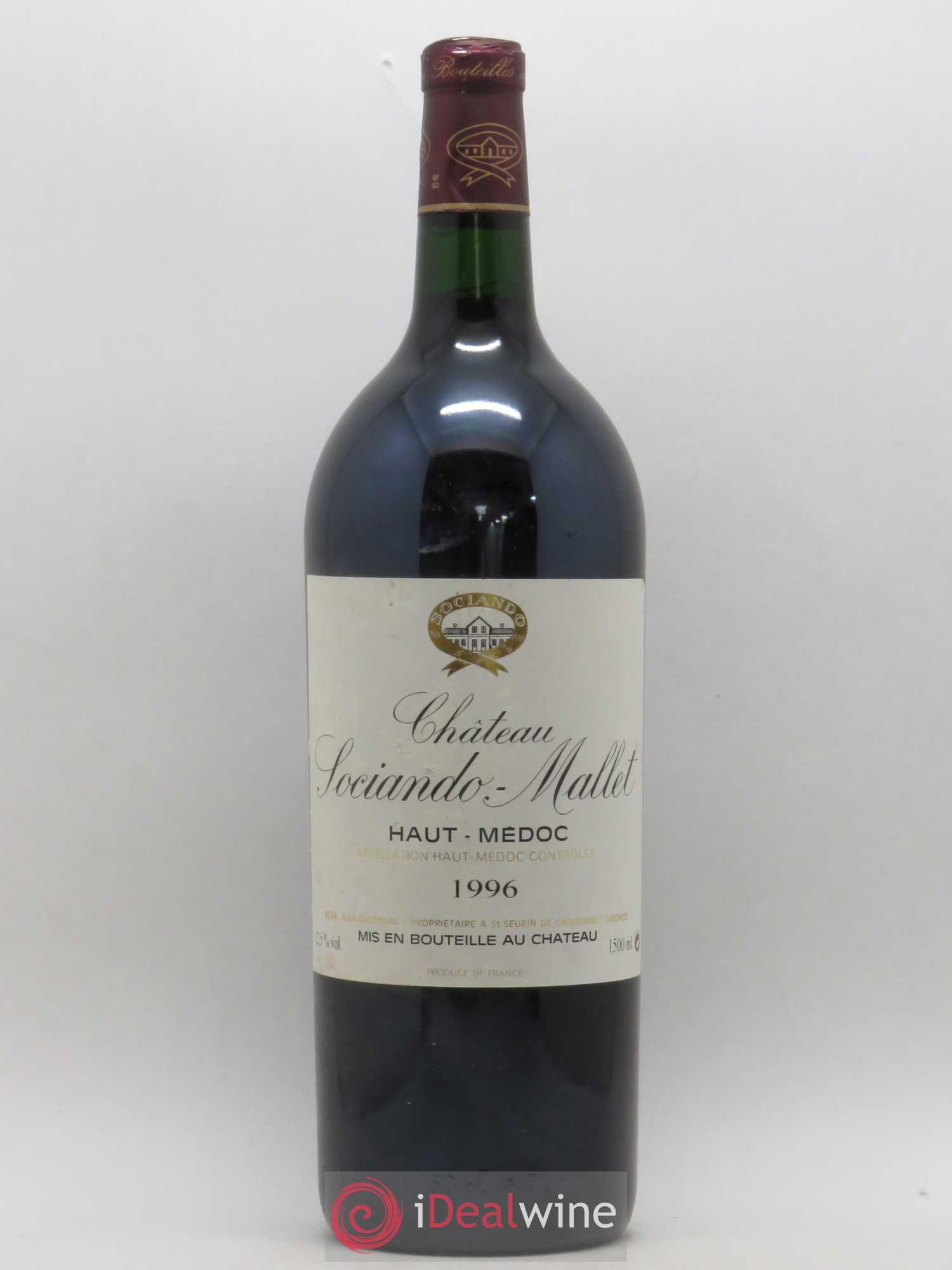 Château Sociando Mallet 1996 - Lot de 1 magnum - 0