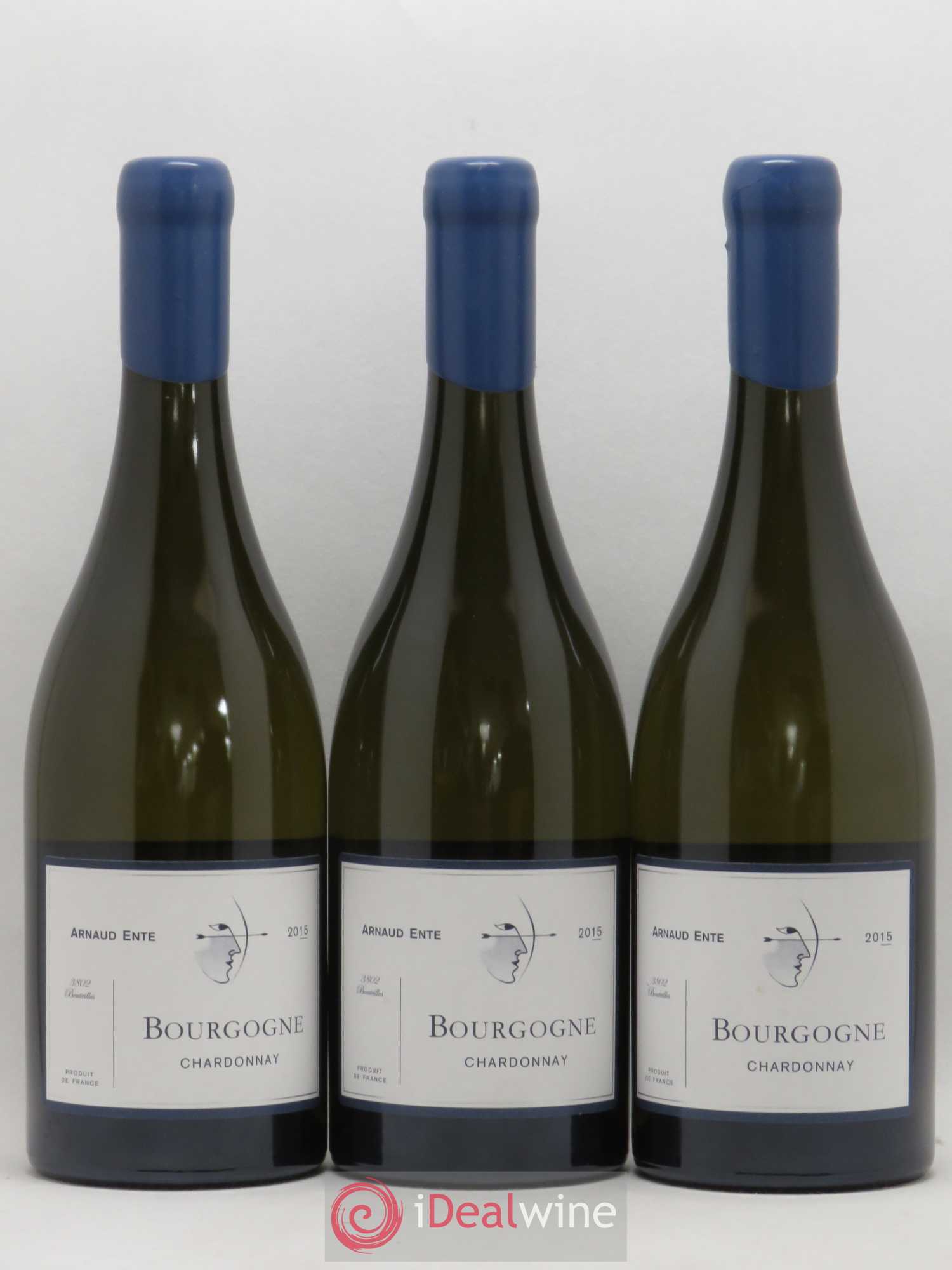 Bourgogne Chardonnay Arnaud Ente 2015 - Lot de 3 bouteilles - 0
