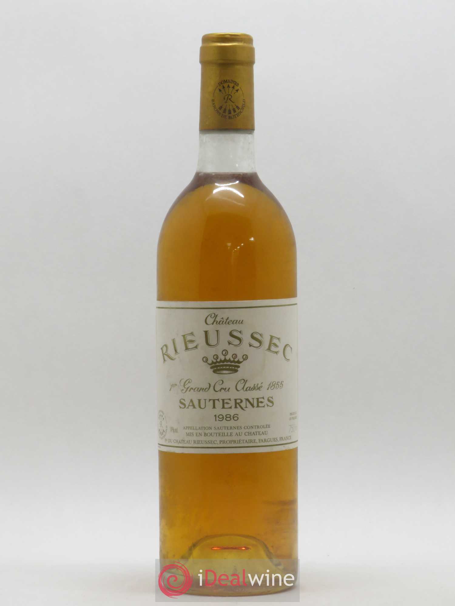 Château Rieussec 1er Grand Cru Classé 1986 - Posten von 1 Flasche - 0