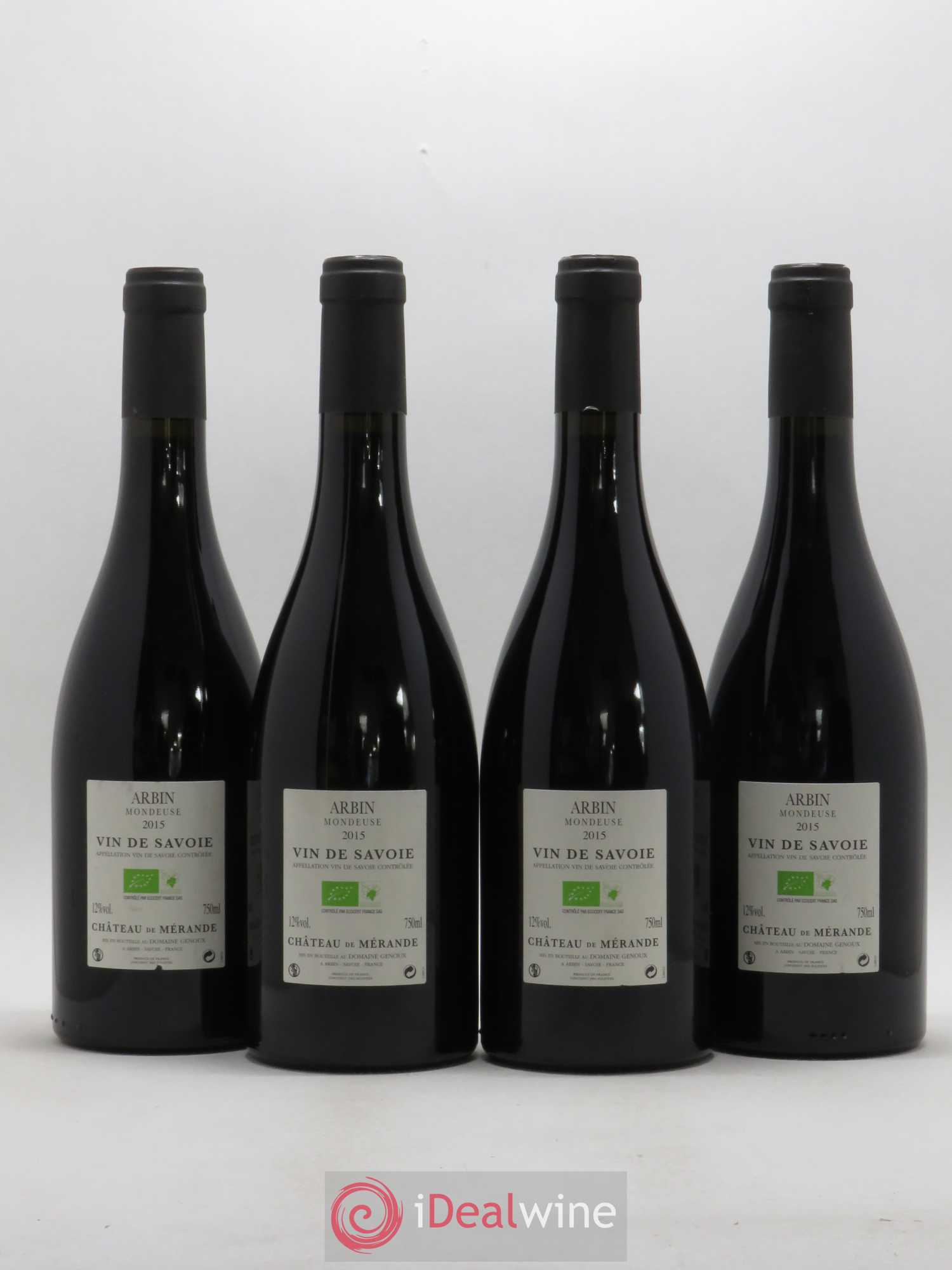 Vin de Savoie Arbin Mondeuse La Noire Château de Mérande 2015 - Posten von 4 Flaschen - 1