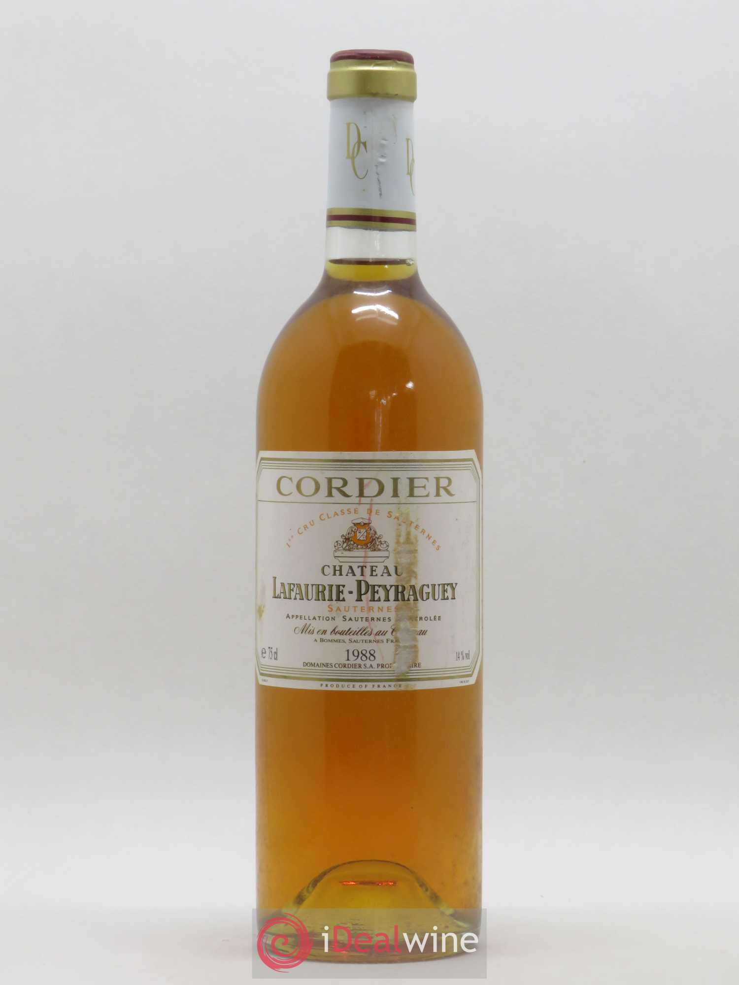 Château Lafaurie-Peyraguey 1er Grand Cru Classé 1988 - Lotto di 1 bottiglia - 0