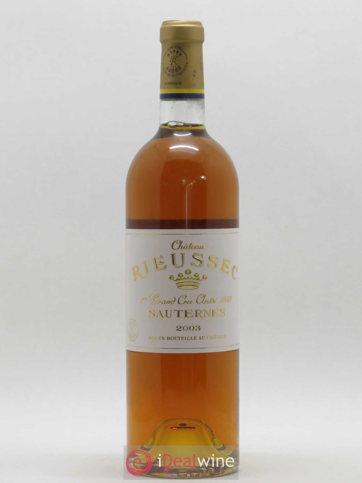 Château Rieussec 1er Grand Cru Classé 2003 - Posten von 1 Flasche - 0