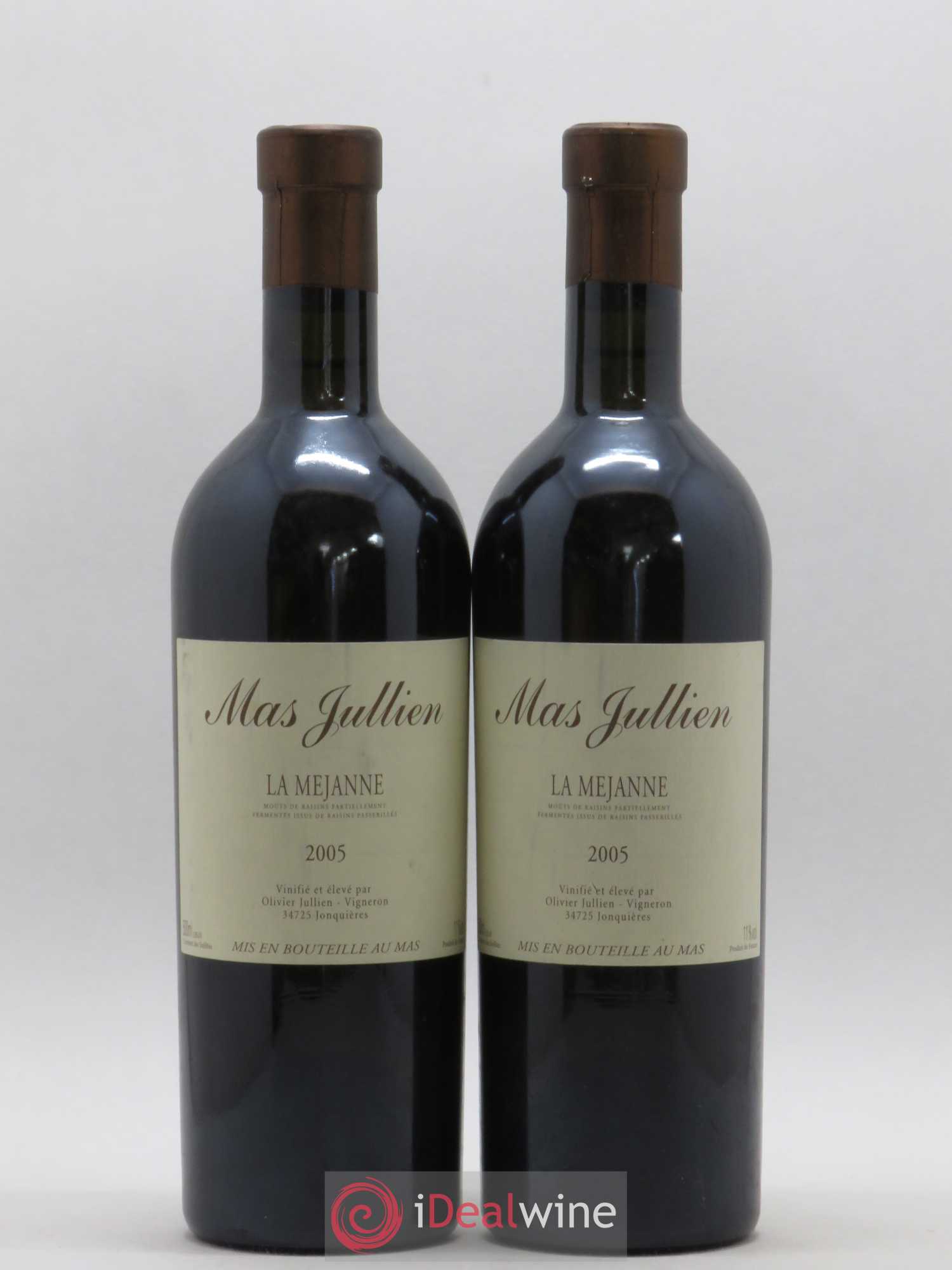 Moût de raisins partiellement fermenté issu de raisins passerillés La Mejanne Mas Jullien - Olivier Jullien 50cl 2005 - Lotto di 2 bottiglie - 0