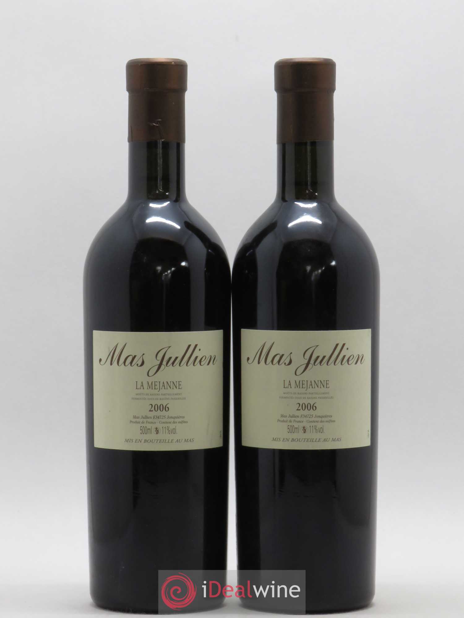 Moût de raisins partiellement fermenté issu de raisins passerillés La Mejanne Mas Jullien - Olivier Jullien 50cl 2006 - Lotto di 2 bottiglie - 0