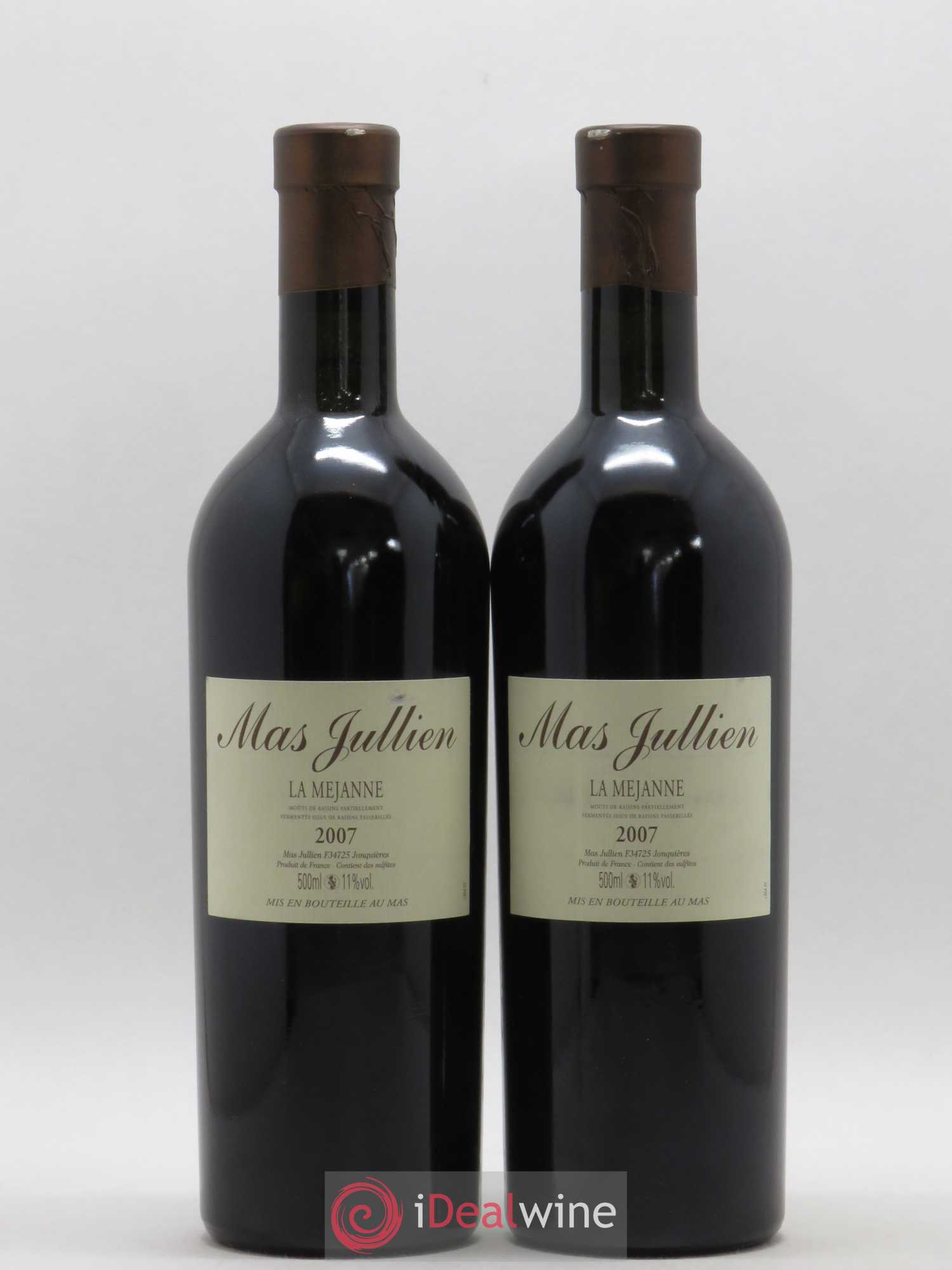 Moût de raisins partiellement fermenté issu de raisins passerillés La Mejanne Mas Jullien - Olivier Jullien 50cl 2007 - Lot de 2 bouteilles - 0
