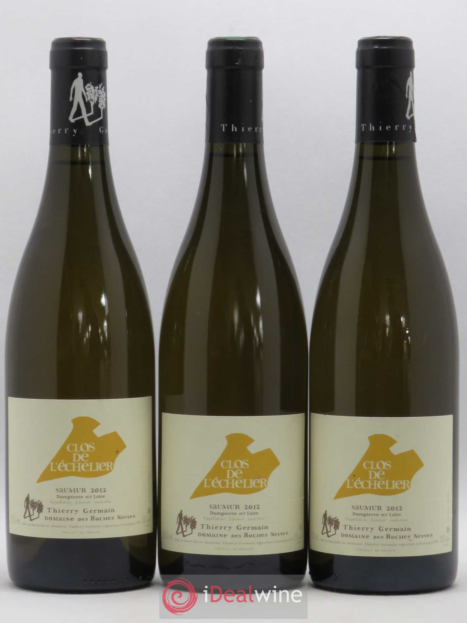 Saumur l'Echelier Domaine des Roches Neuves - Thierry Germain 2012 - Lot de 3 bouteilles - 0