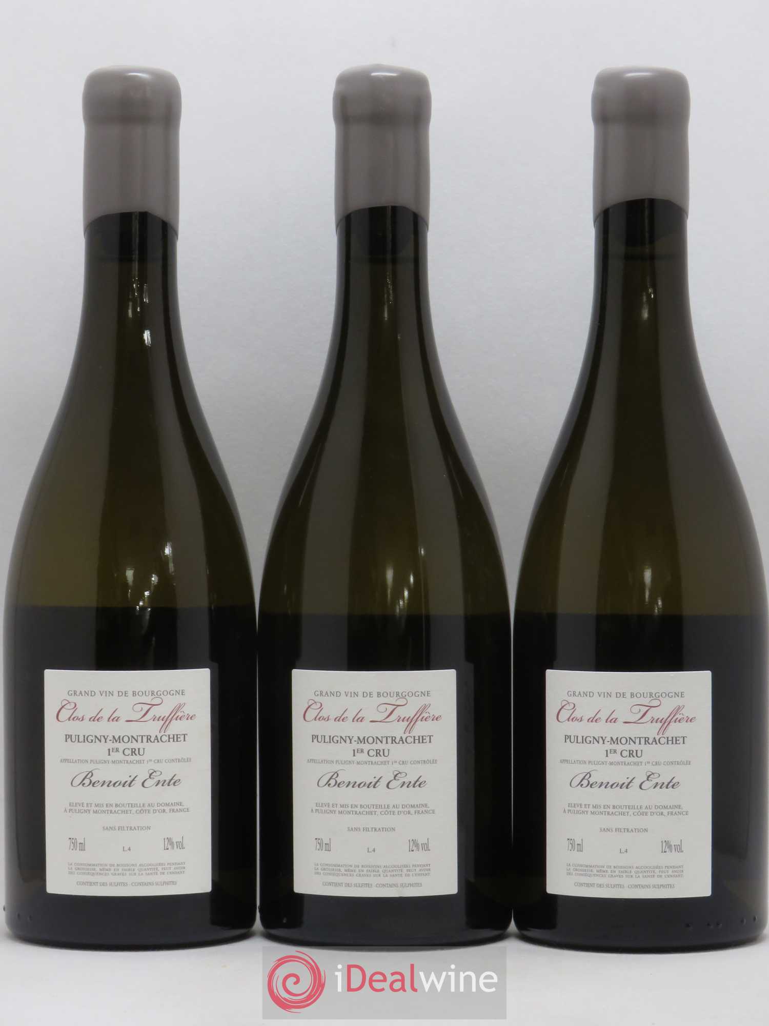 Puligny-Montrachet 1er Cru Clos de la Truffière Benoit Ente 2014 - Lot de 3 bouteilles - 1