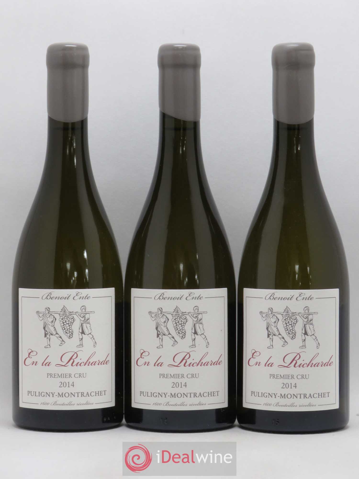 Puligny-Montrachet 1er Cru Folatières En la Richarde Benoit Ente 2014 - Lot de 3 bouteilles - 0