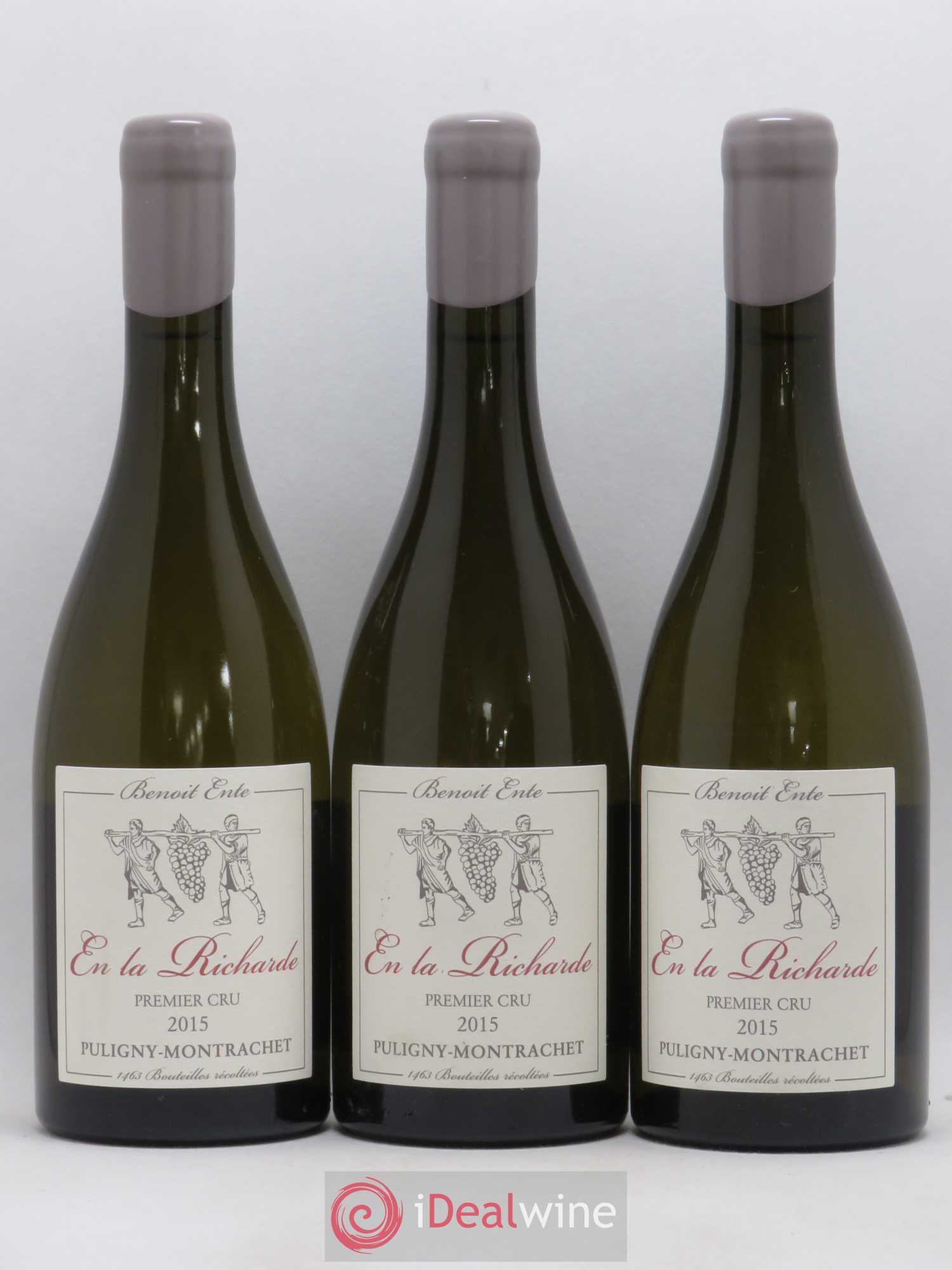 Puligny-Montrachet 1er Cru Folatières En la Richarde Benoit Ente 2015 - Lot de 3 bouteilles - 0