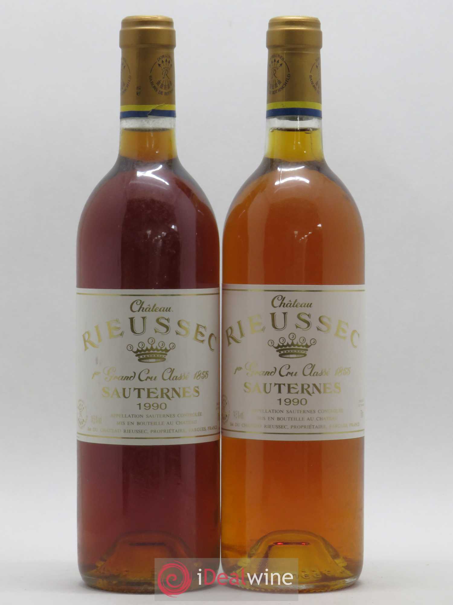 Château Rieussec 1er Grand Cru Classé 1990 - Lotto di 2 bottiglie - 0