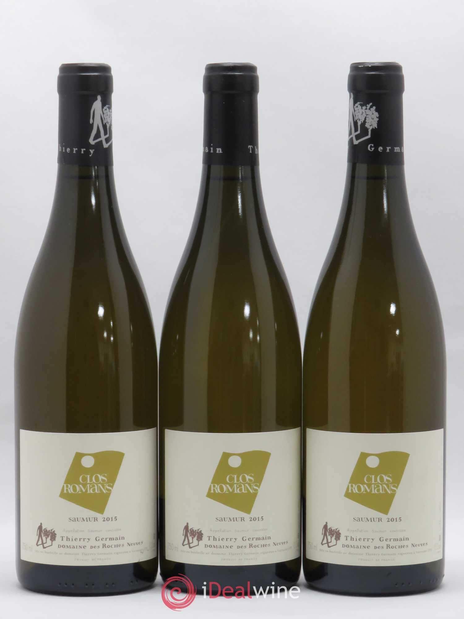 Saumur Clos Romans Domaine des Roches Neuves - Thierry Germain 2015 - Lot de 3 bouteilles - 0