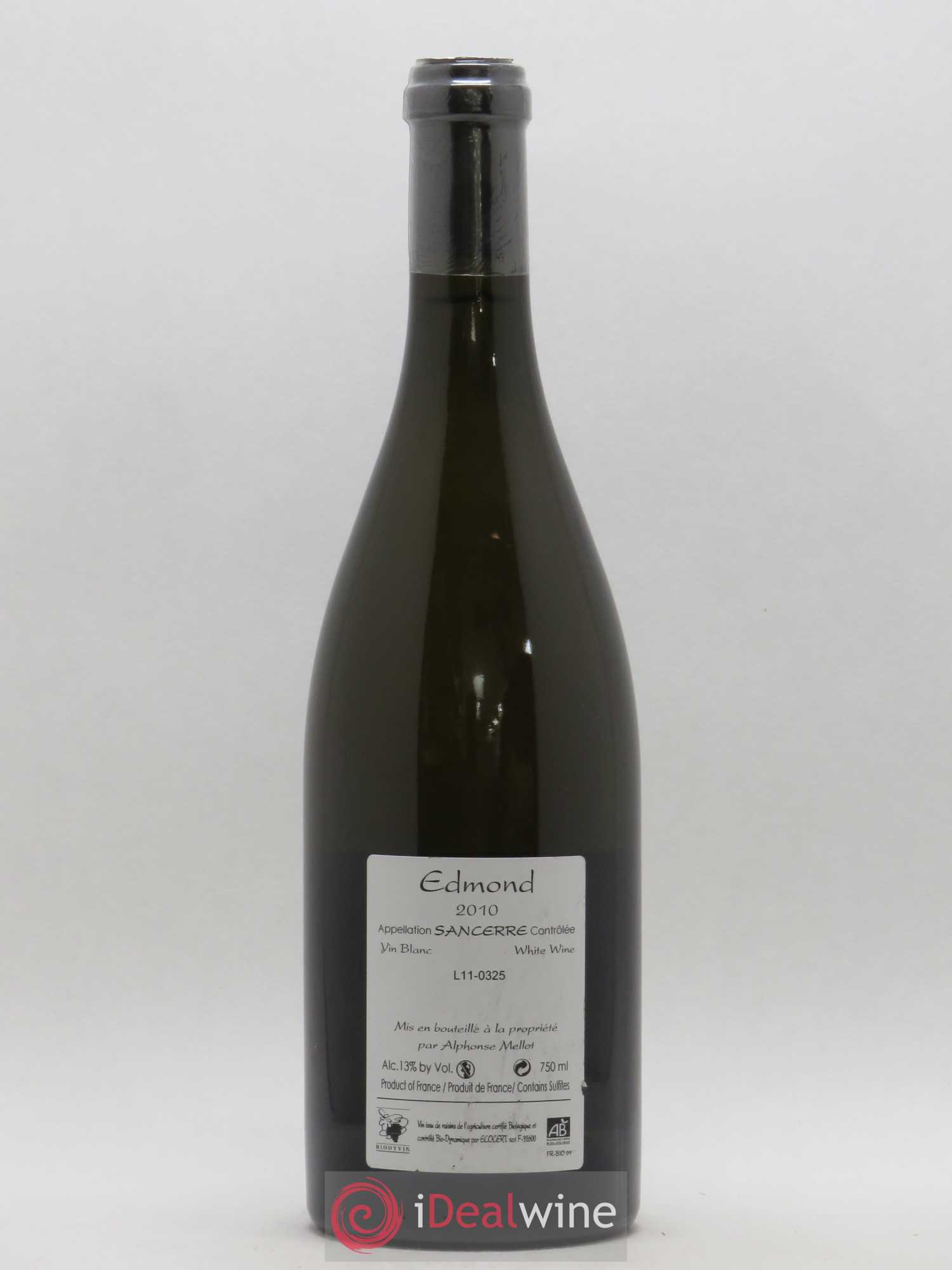 Sancerre Cuvée Edmond Alphonse Mellot 2010 - Lot de 1 bouteille - 1