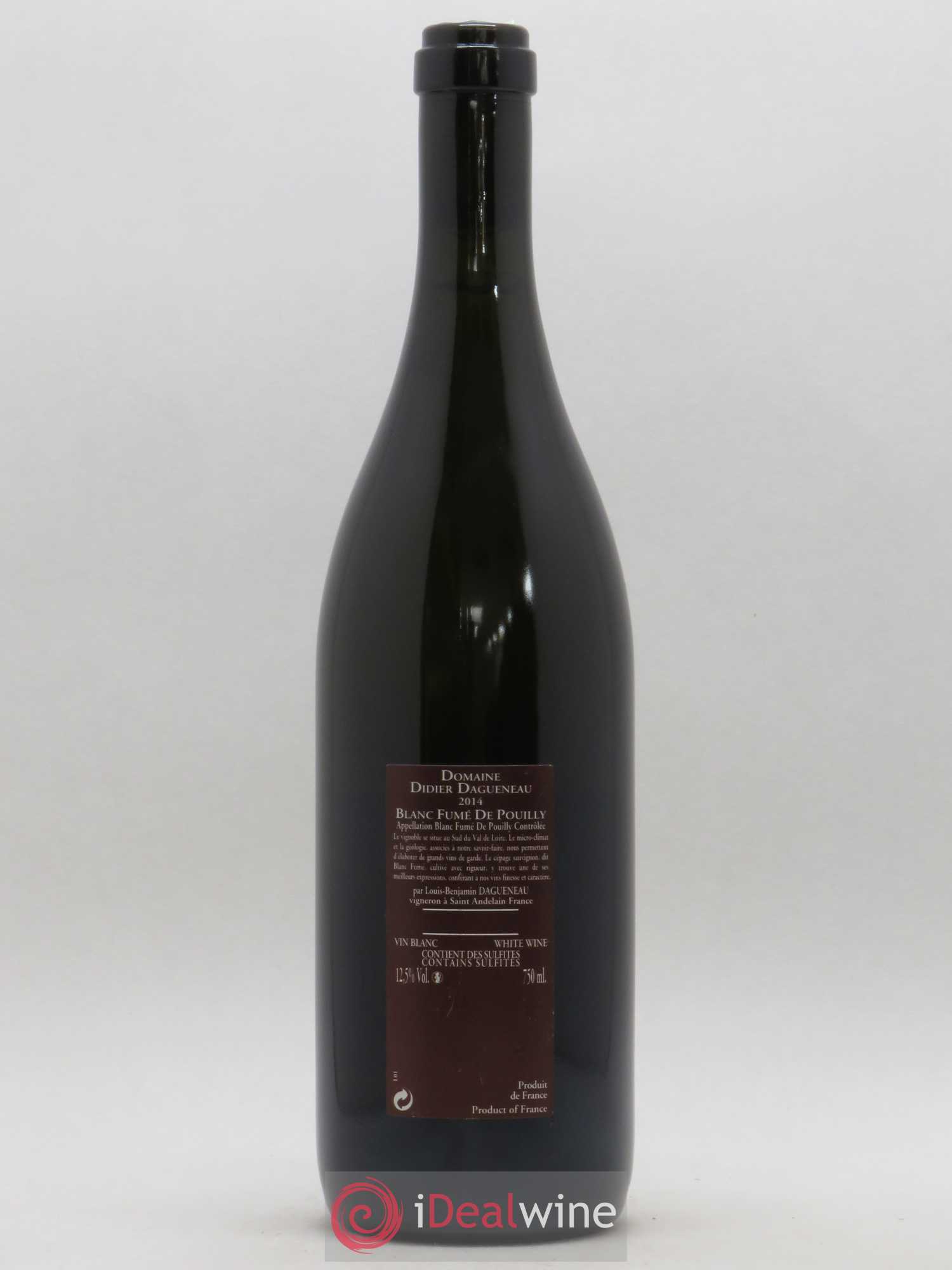 Vin de France (anciennement Pouilly-Fumé) Pur Sang Dagueneau (Domaine Didier - Louis-Benjamin) 2014 - Lot de 1 bouteille - 1