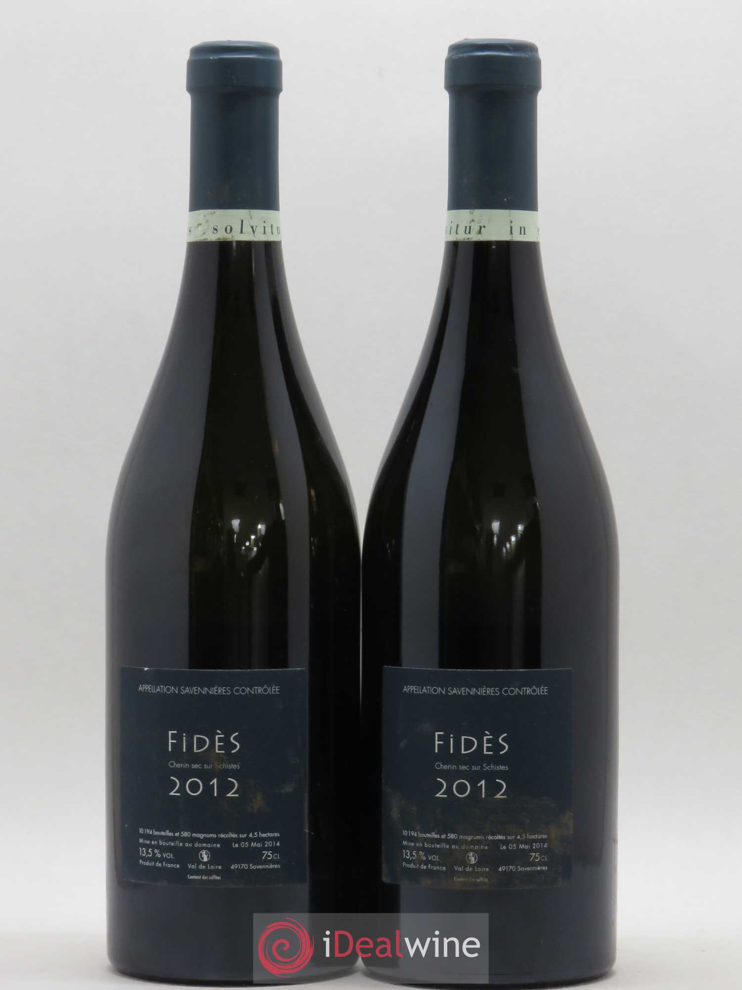 Savennières Fidès Eric Morgat 2012 - Lot de 2 bouteilles - 1