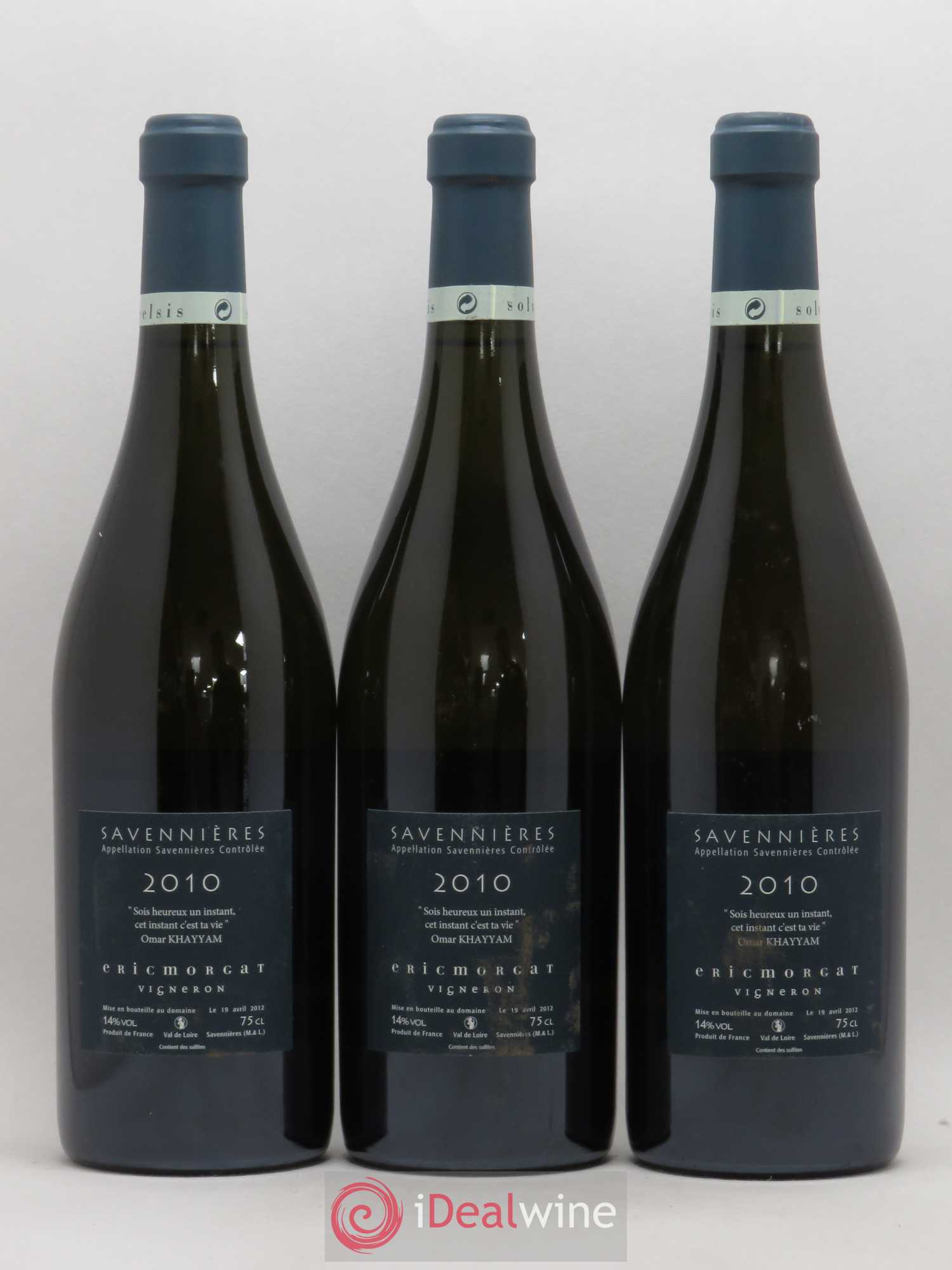 Savennières L'Enclos Eric Morgat 2010 - Lot de 3 bouteilles - 1