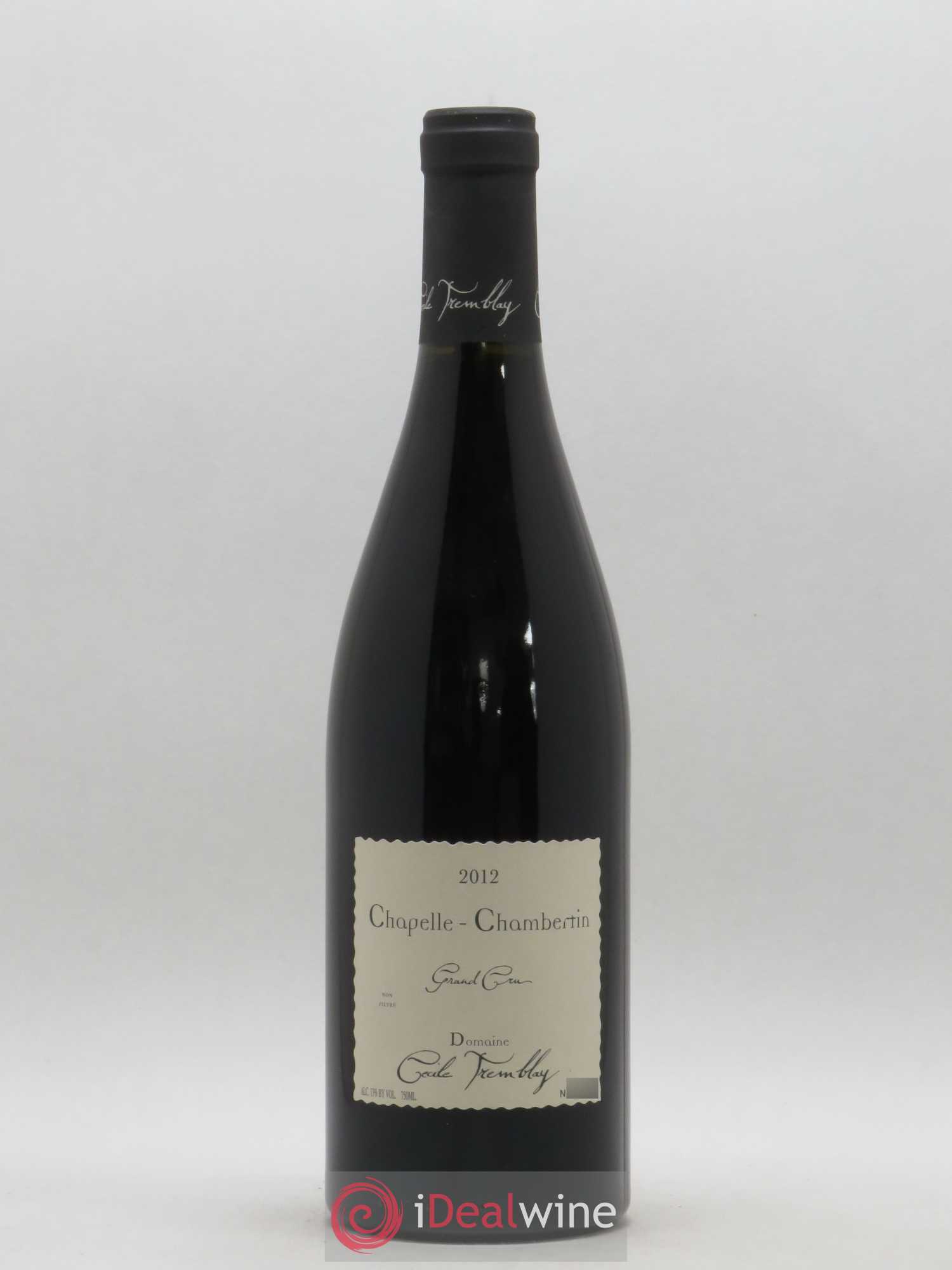 Chapelle-Chambertin Grand Cru Cécile Tremblay 2012 - Lot de 1 bouteille - 0