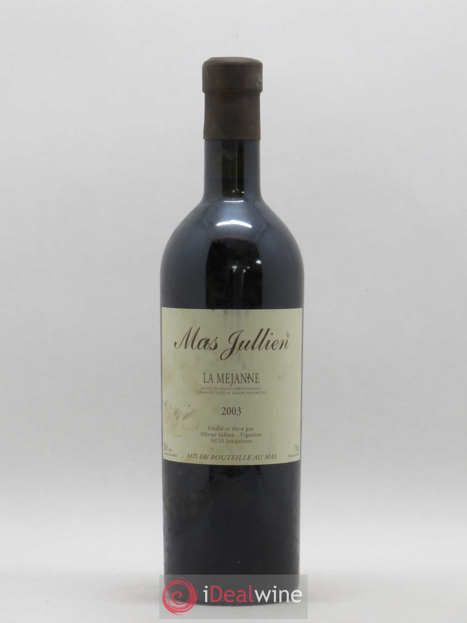 Moût de raisins partiellement fermenté issu de raisins passerillés La Mejanne Mas Jullien - Olivier Jullien 50cl 2003 - Lotto di 1 bottiglia - 0
