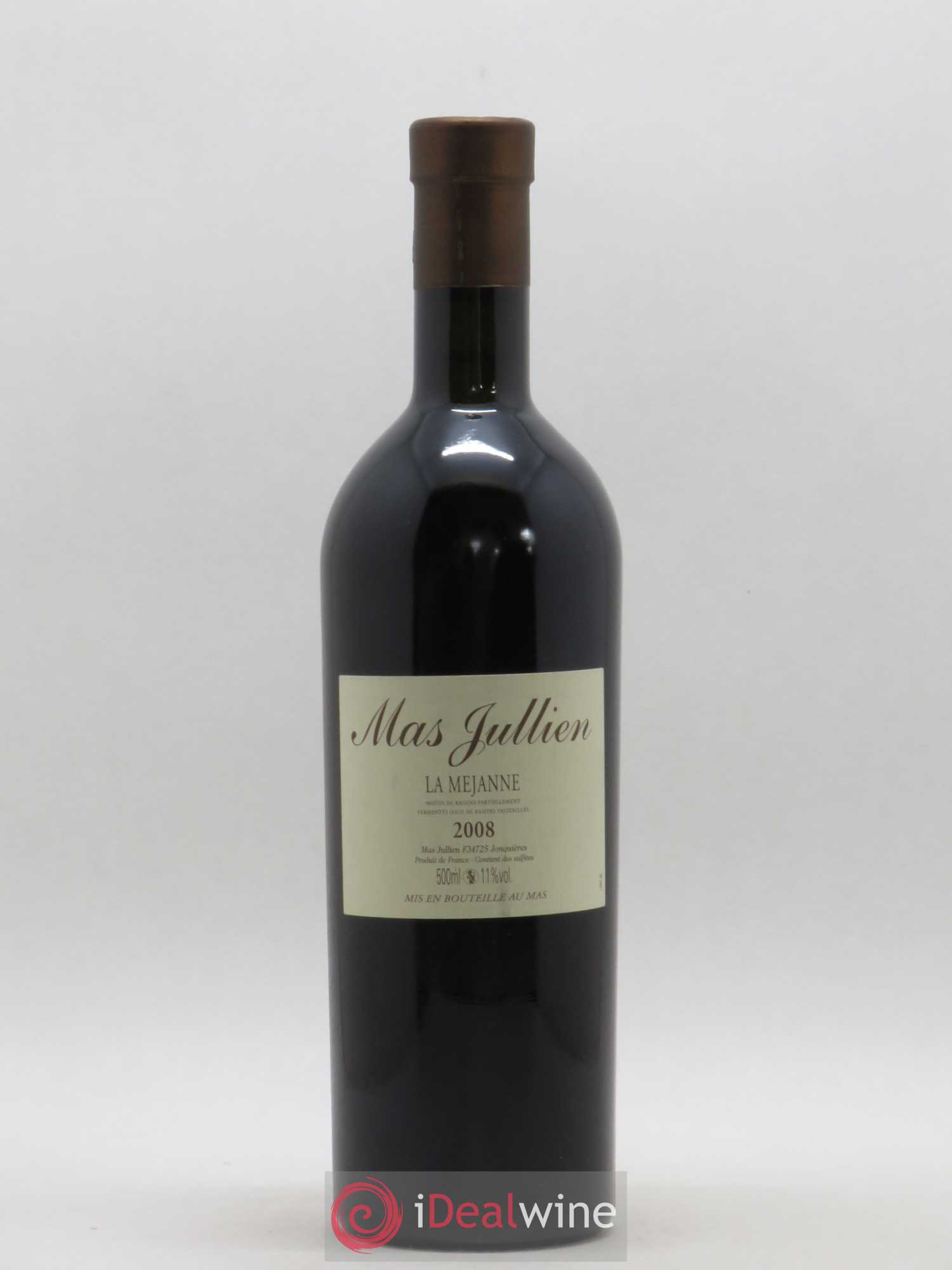 Moût de raisins partiellement fermenté issu de raisins passerillés La Mejanne Mas Jullien - Olivier Jullien 50cl 2008 - Posten von 1 Flasche - 0