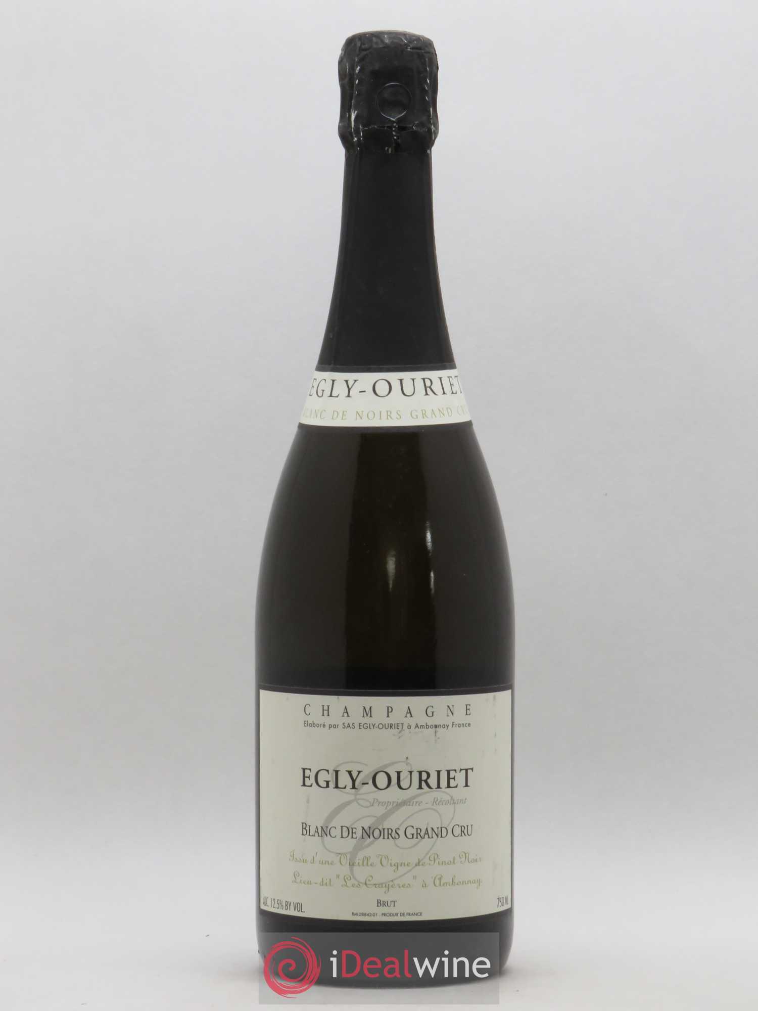 Blanc de Noirs Les Crayères Vieilles vignes Egly-Ouriet - Lot de 1 bouteille - 0