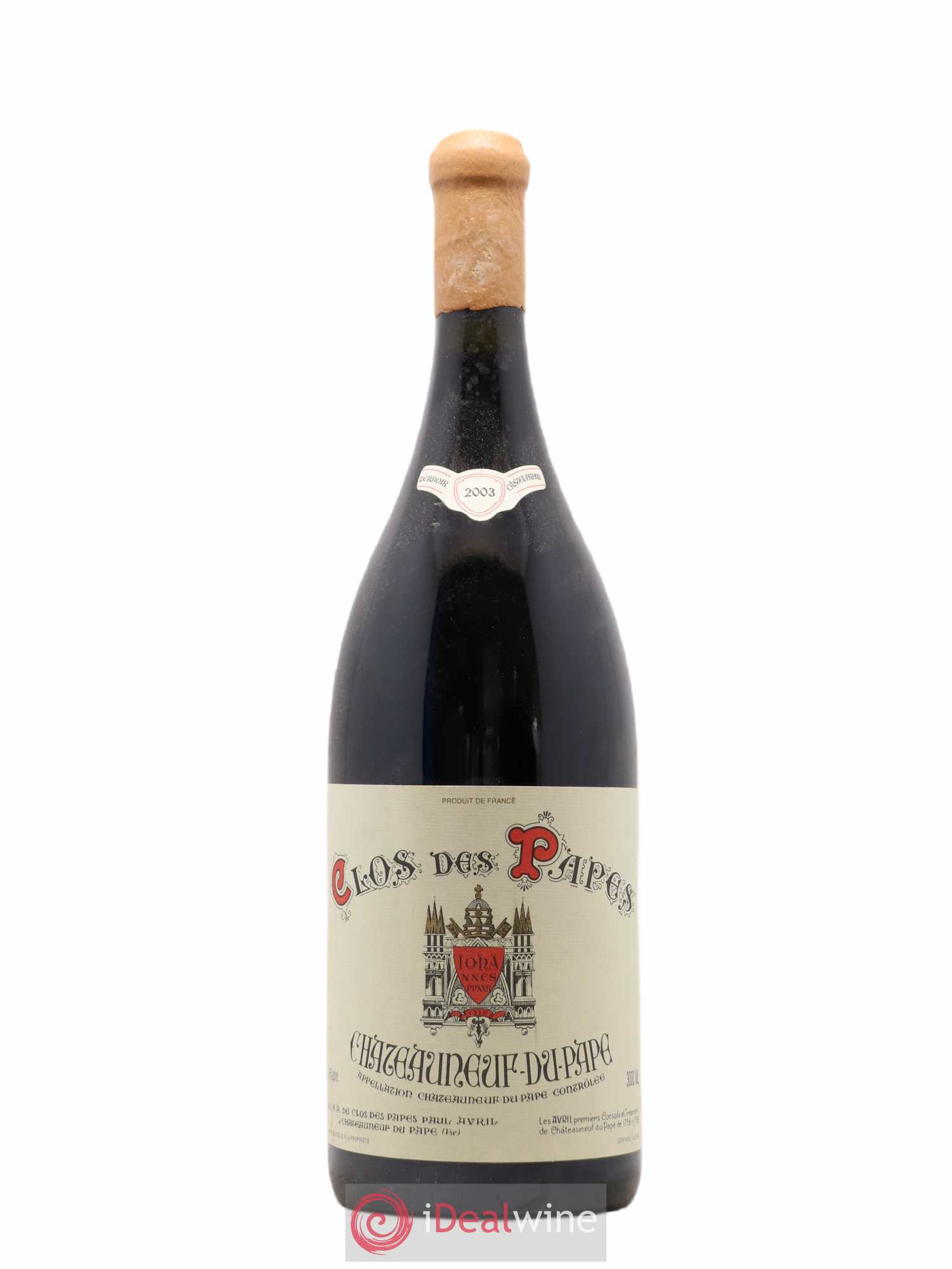 Châteauneuf-du-Pape Clos des Papes - Paul Avril 2003 - Lot de 1 double magnum - 0