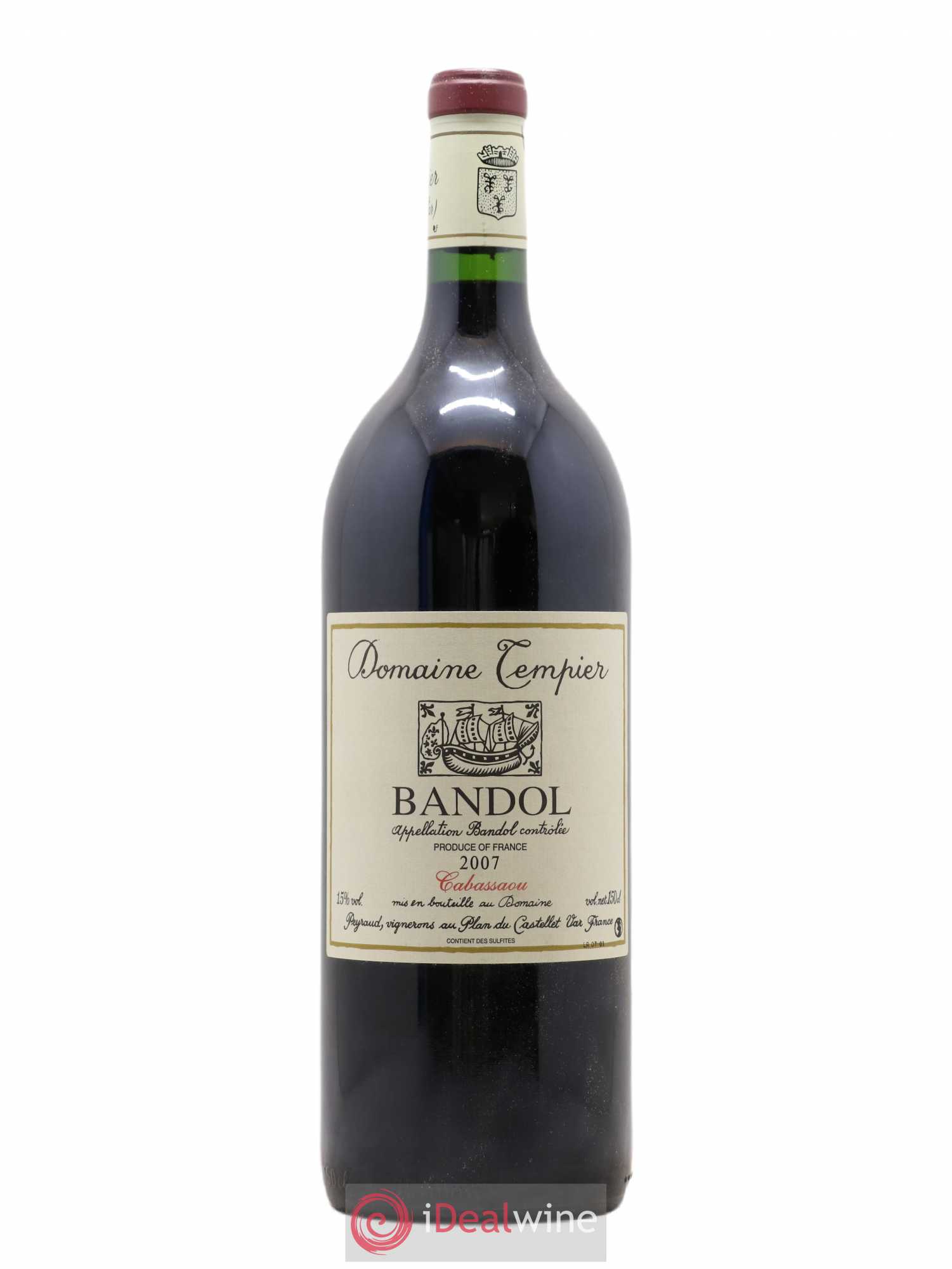 Bandol Domaine Tempier Cuvée Cabassaou Famille Peyraud 2007 - Lot de 1 magnum - 0