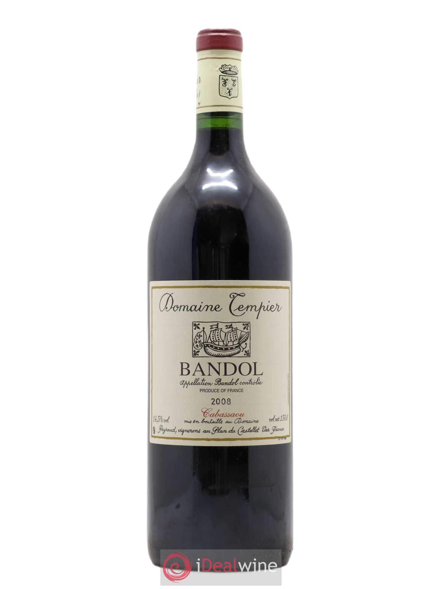 Bandol Domaine Tempier Cuvée Cabassaou Famille Peyraud 2008 - Lot de 1 magnum - 0