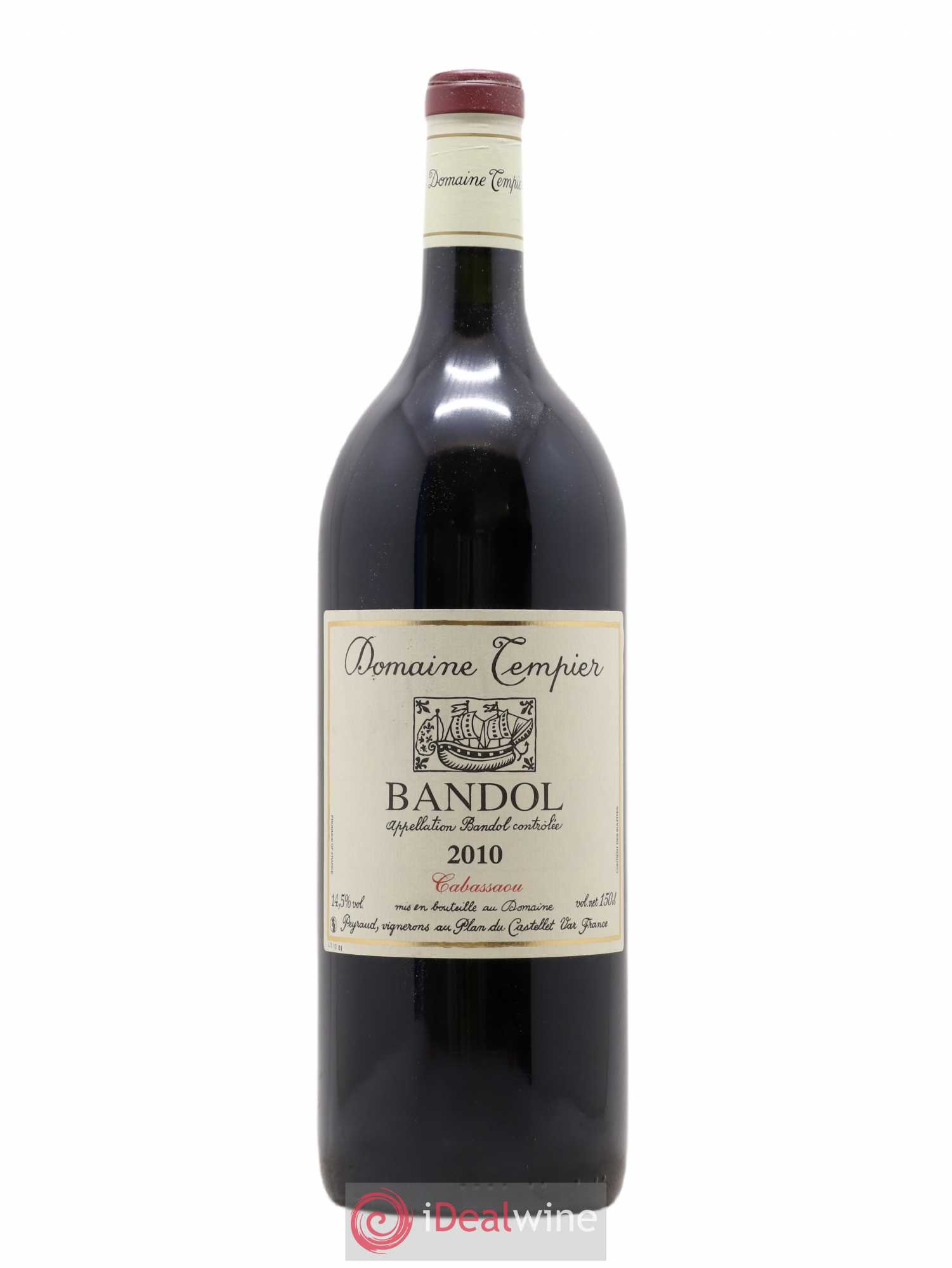 Bandol Domaine Tempier Cuvée Cabassaou Famille Peyraud 2010 - Lot de 1 magnum - 0