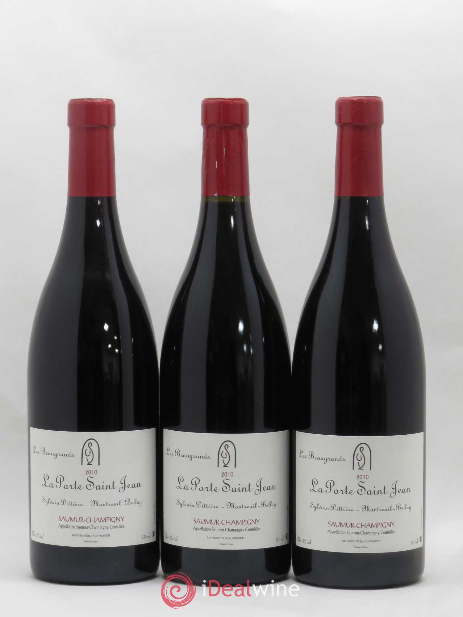 Saumur-Champigny Les Beaugrands La Porte Saint Jean 2010 - Lot de 3 bouteilles - 0