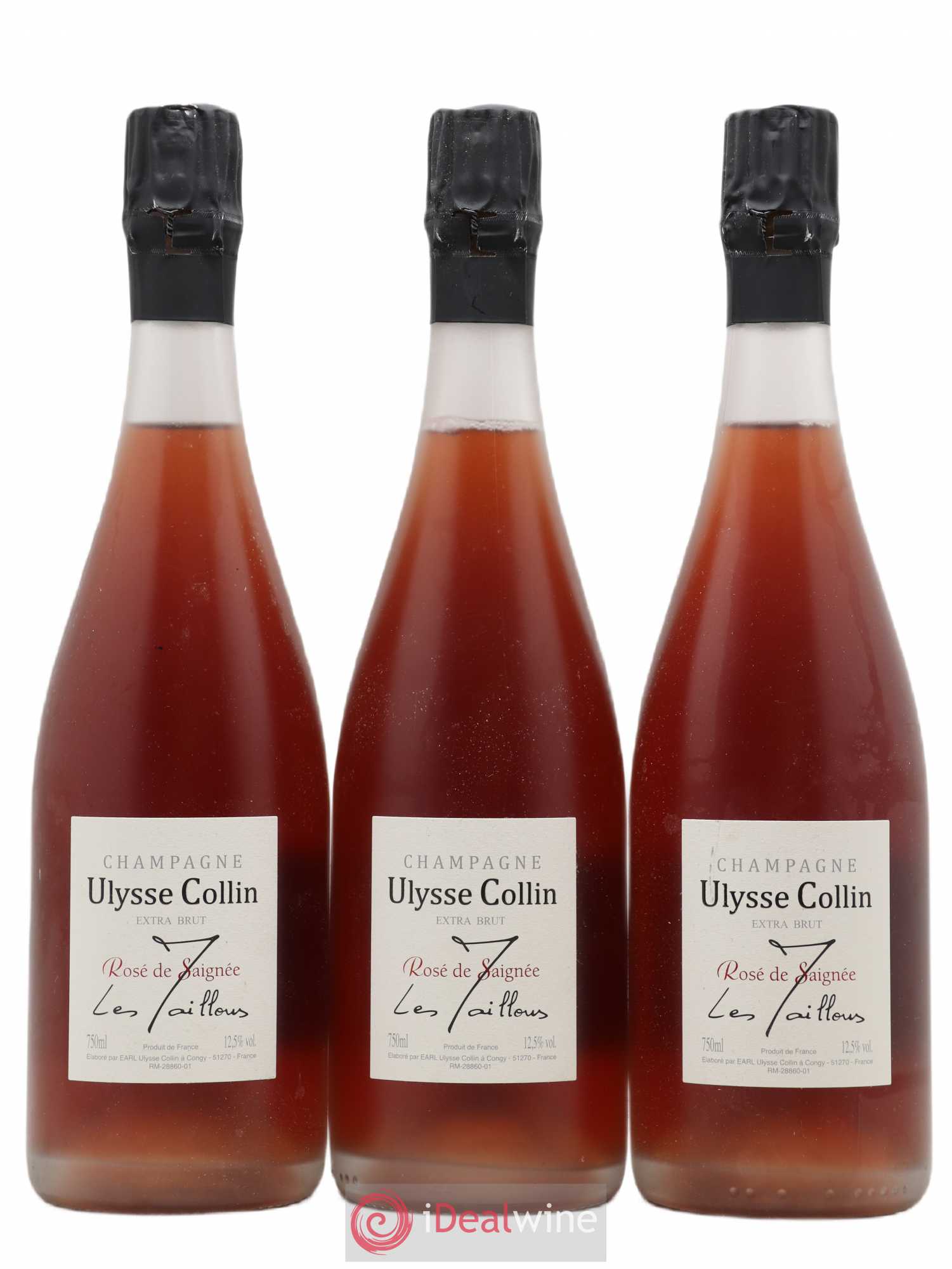 Champagne - Ulysse Collin Rosé de Saignée Les Maillons - Posten von 3 Flaschen - 0