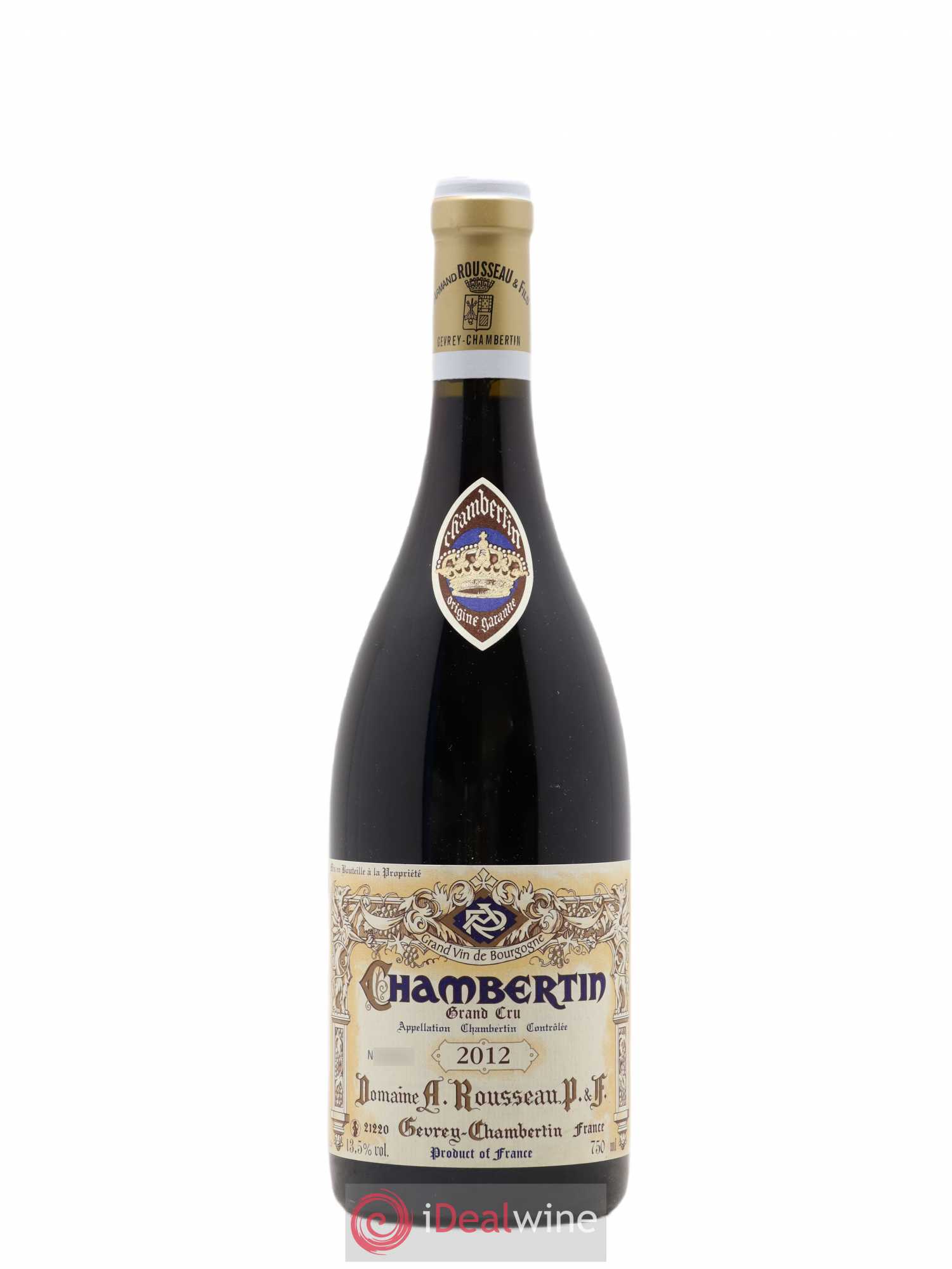 Chambertin Grand Cru Armand Rousseau (Domaine) 2012 - Lot de 1 bouteille - 0