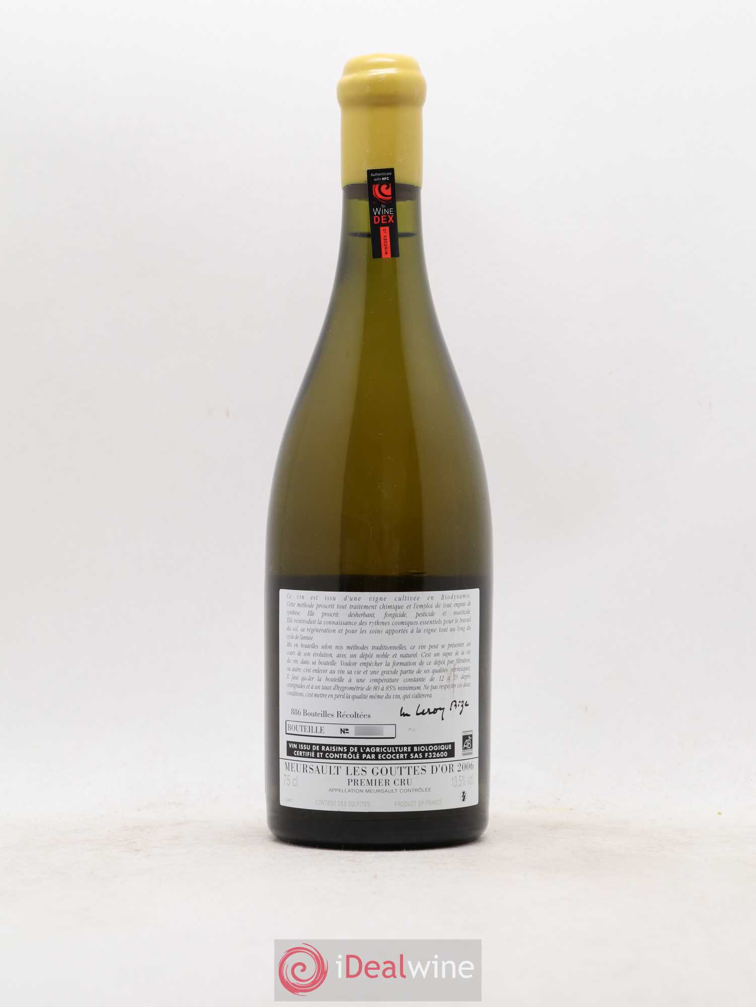 Meursault 1er Cru Les Gouttes d'Or d'Auvenay (Domaine) 2006 - Lot de 1 bouteille - 1