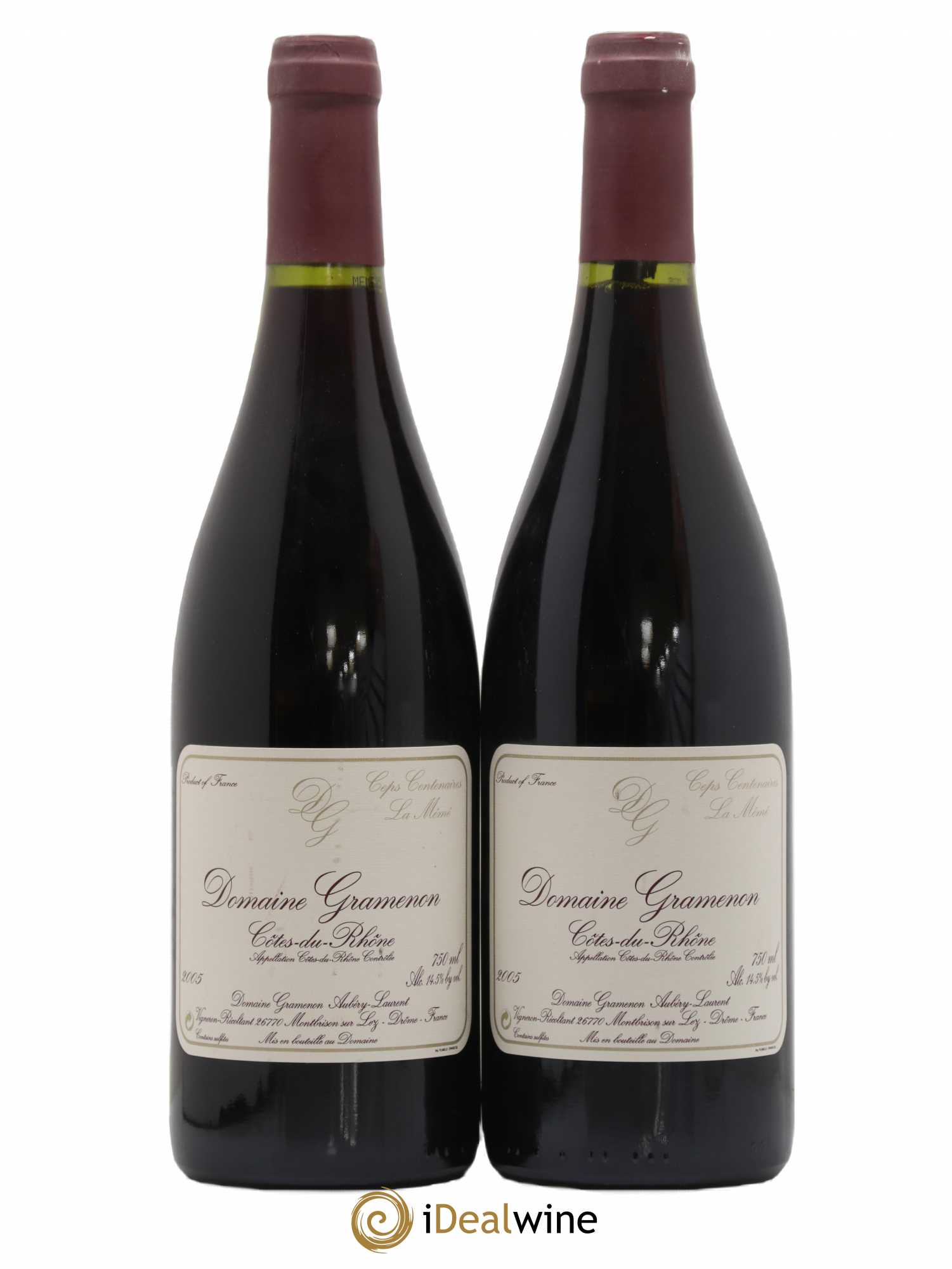 Côtes-du-Rhône La Mémé Ceps Centenaires Gramenon (Domaine) 2005 - Lot de 2 bouteilles - 0