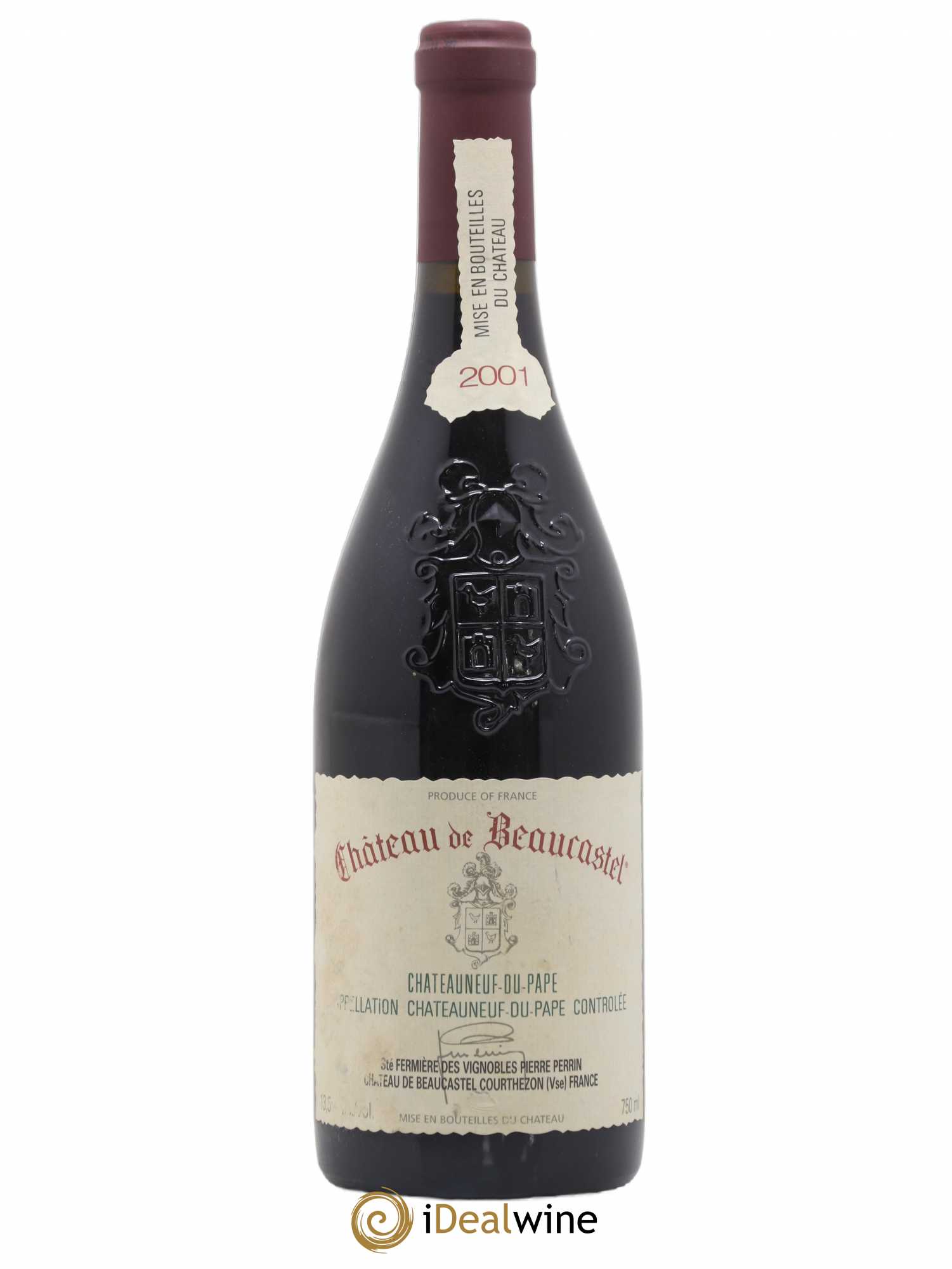 Châteauneuf-du-Pape Château de Beaucastel Famille Perrin 2001 - Lot de 1 bouteille - 0