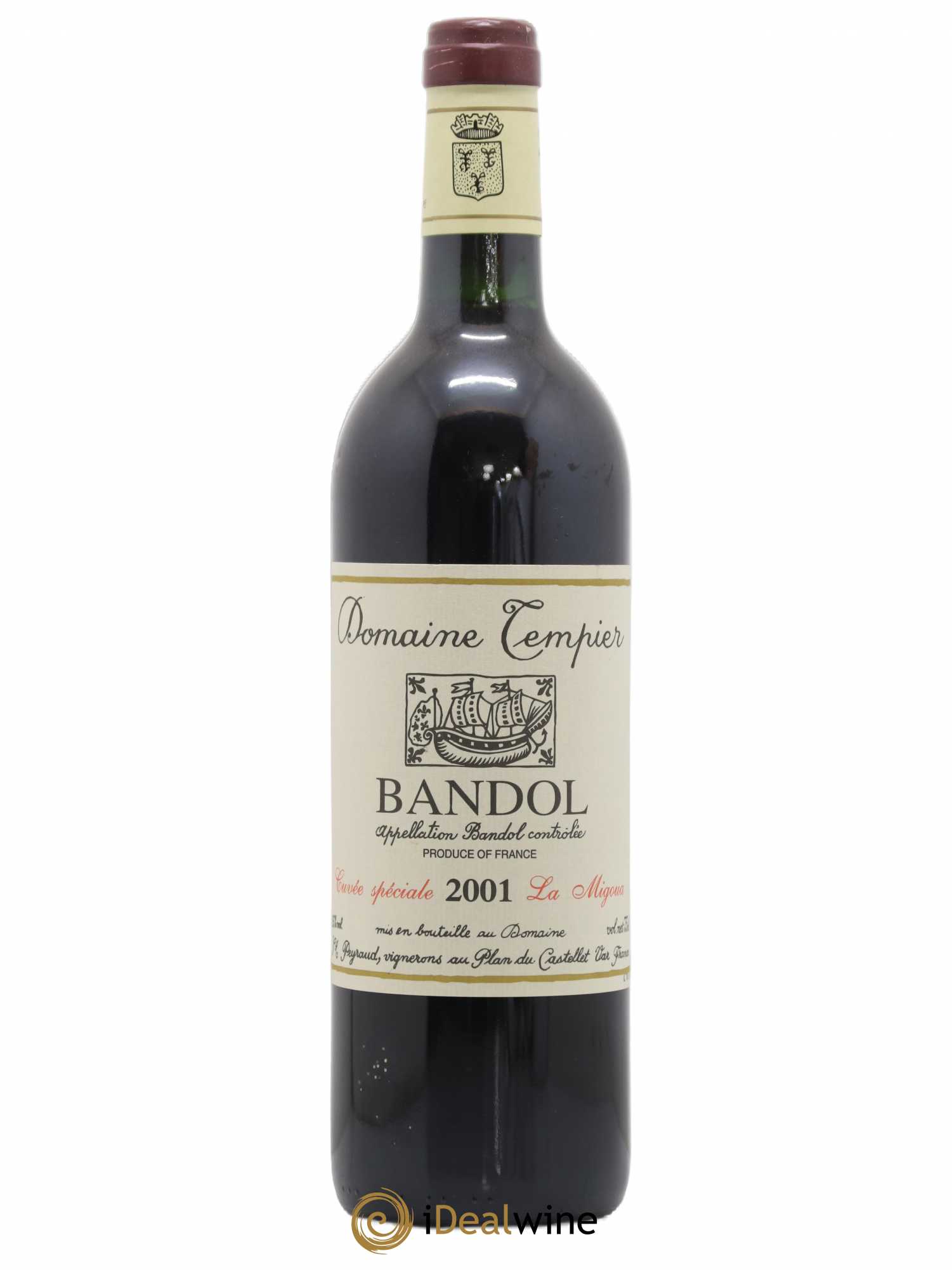 Bandol Domaine Tempier Cuvée La Migoua Famille Peyraud 2001 - Lot de 1 bouteille - 0