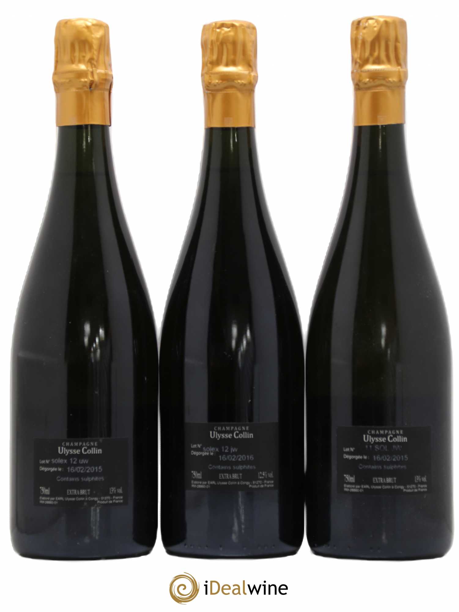 Les Roises Blanc de Blancs Extra-Brut Ulysse Collin - Lot de 3 bouteilles - 1