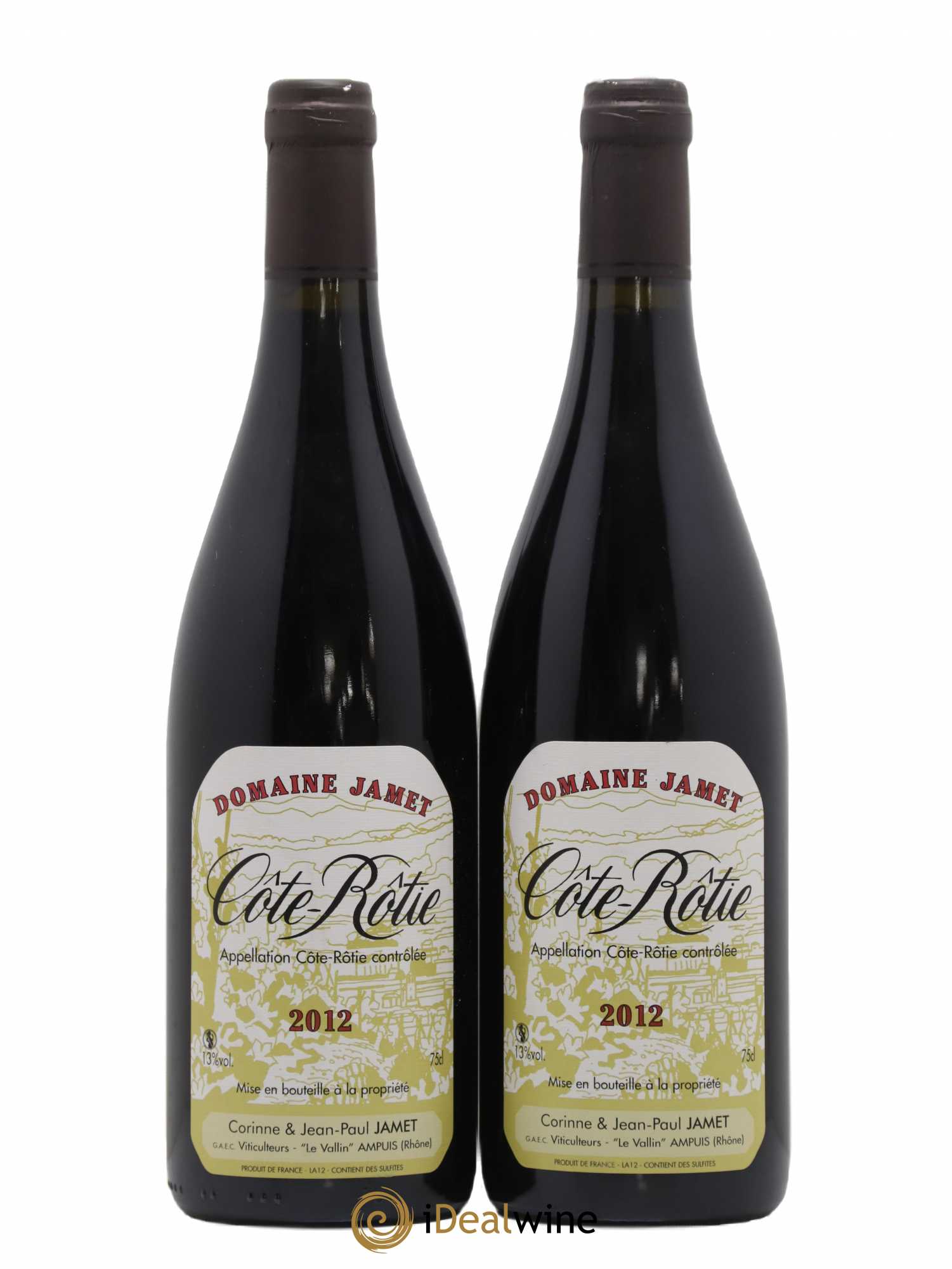 Côte-Rôtie Jamet (Domaine) 2012 - Lot de 2 bouteilles - 0