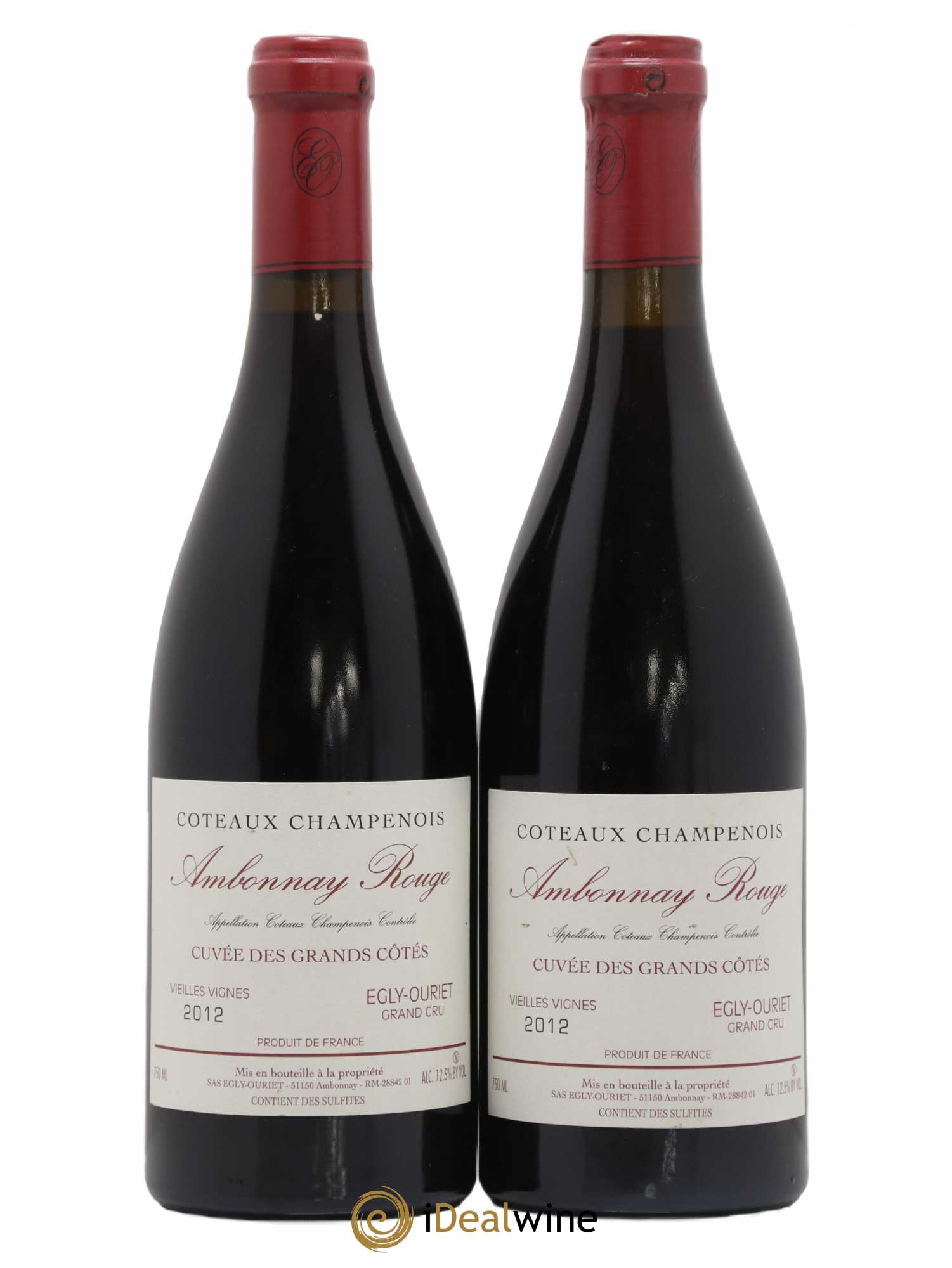 Ambonnay Cuvée des Grands Côtés VV Grand Cru Egly-Ouriet 2012 - Lot de 2 bouteilles - 0