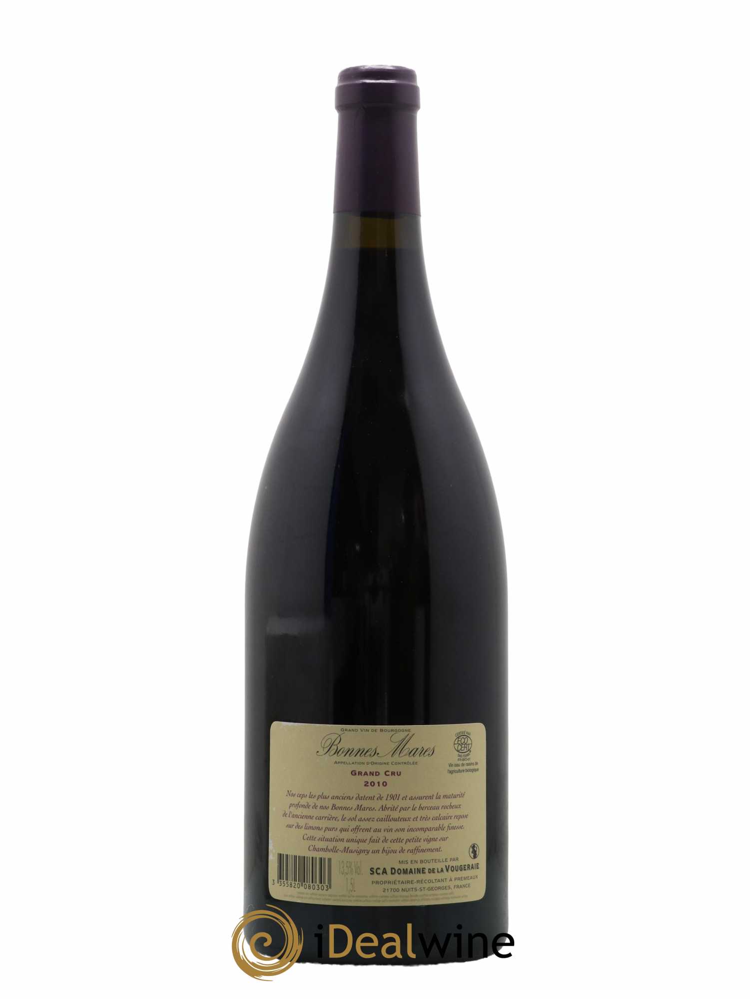 Bonnes-Mares Grand Cru La Vougeraie 2010 - Lot de 1 magnum - 1