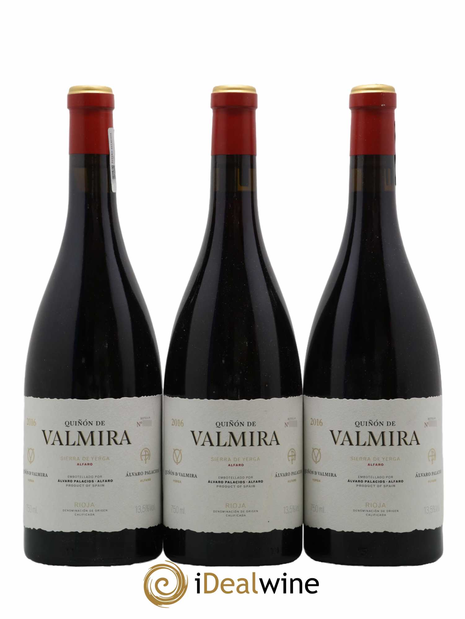 Rioja DOCA Quinon De Valmira 2016 - Lot de 3 bouteilles - 0