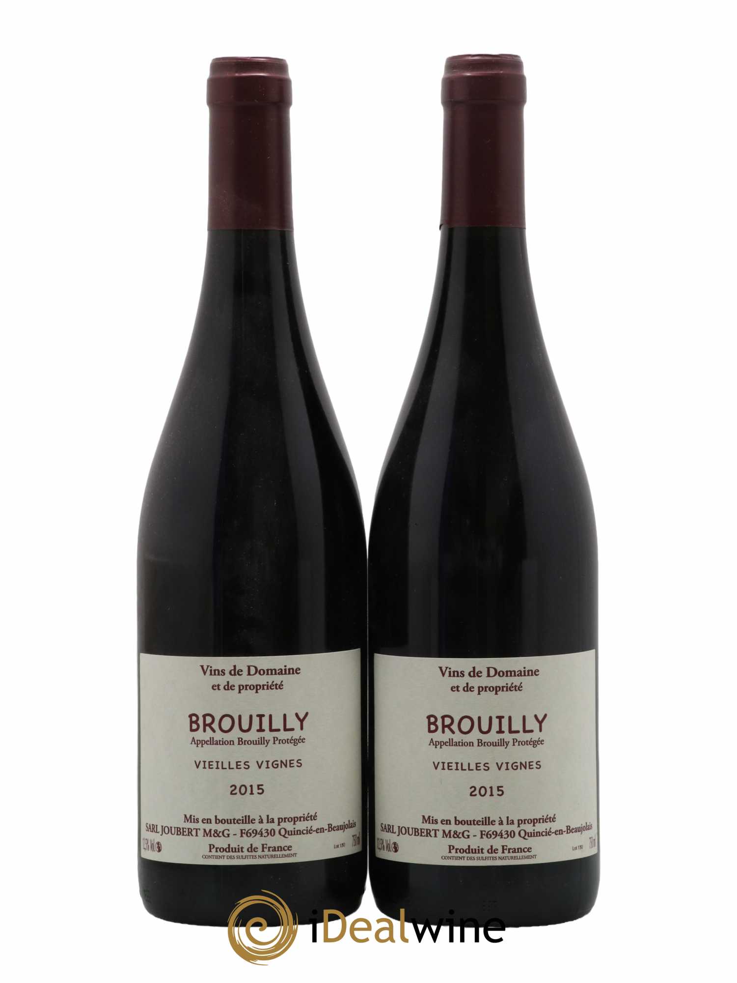 Brouilly Vieilles Vignes Max Joubert 2015 - Lot de 2 bouteilles - 0