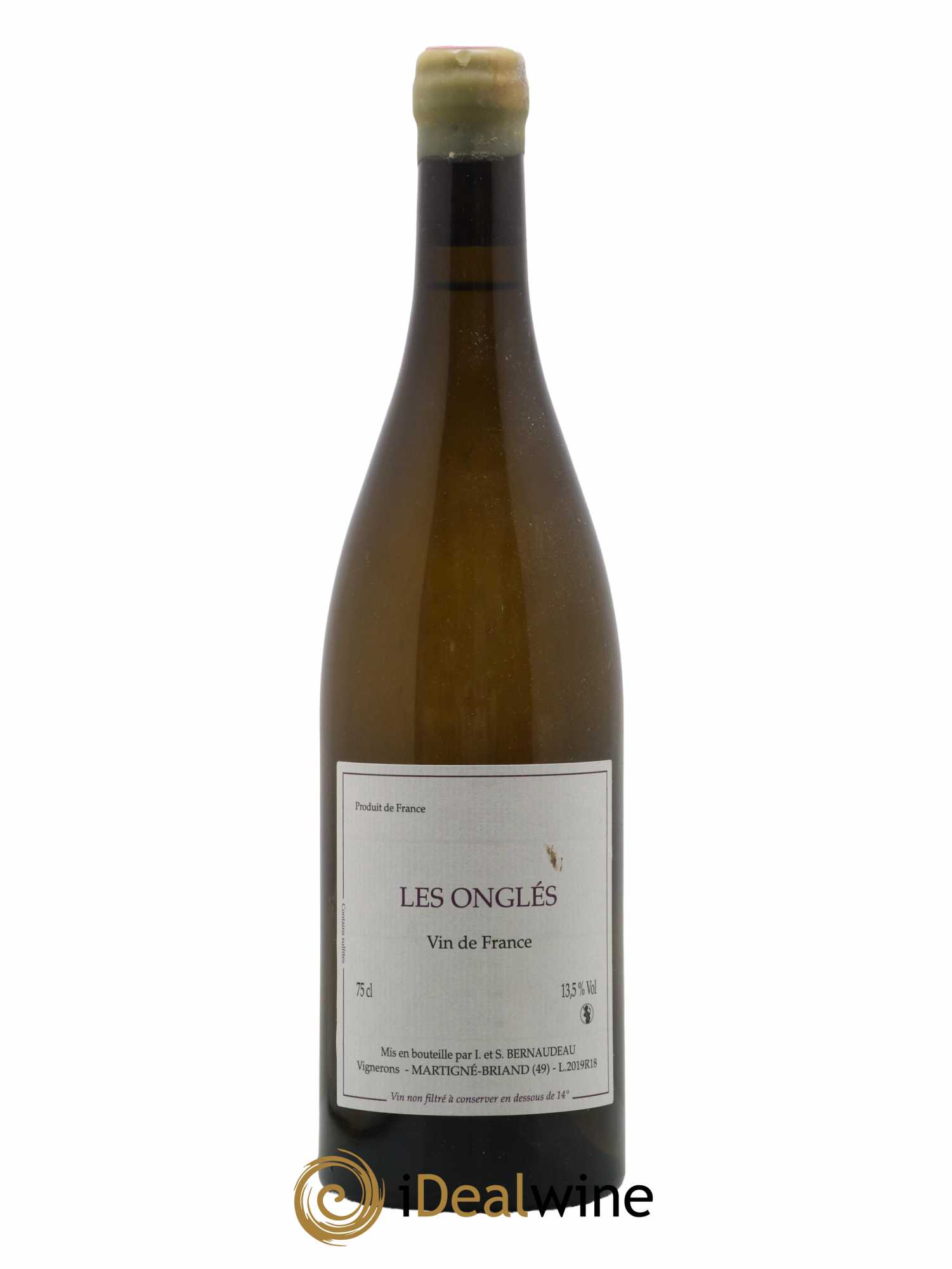 Vin de France Les Onglés Stéphane Bernaudeau 2019 - Lot de 1 bouteille - 0