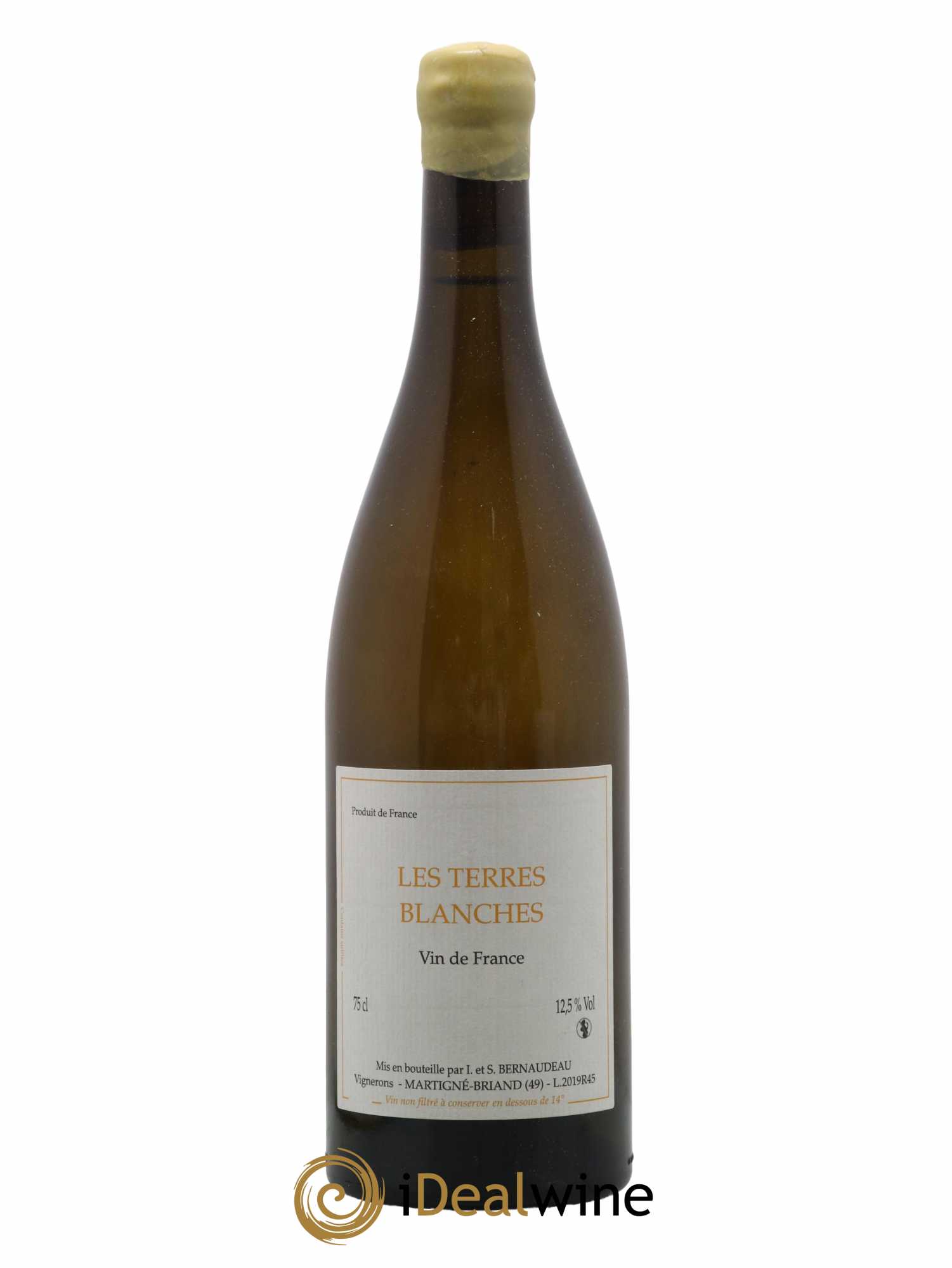 Vin de France Les Terres Blanches Stéphane Bernaudeau 2019 - Lot de 1 bouteille - 0