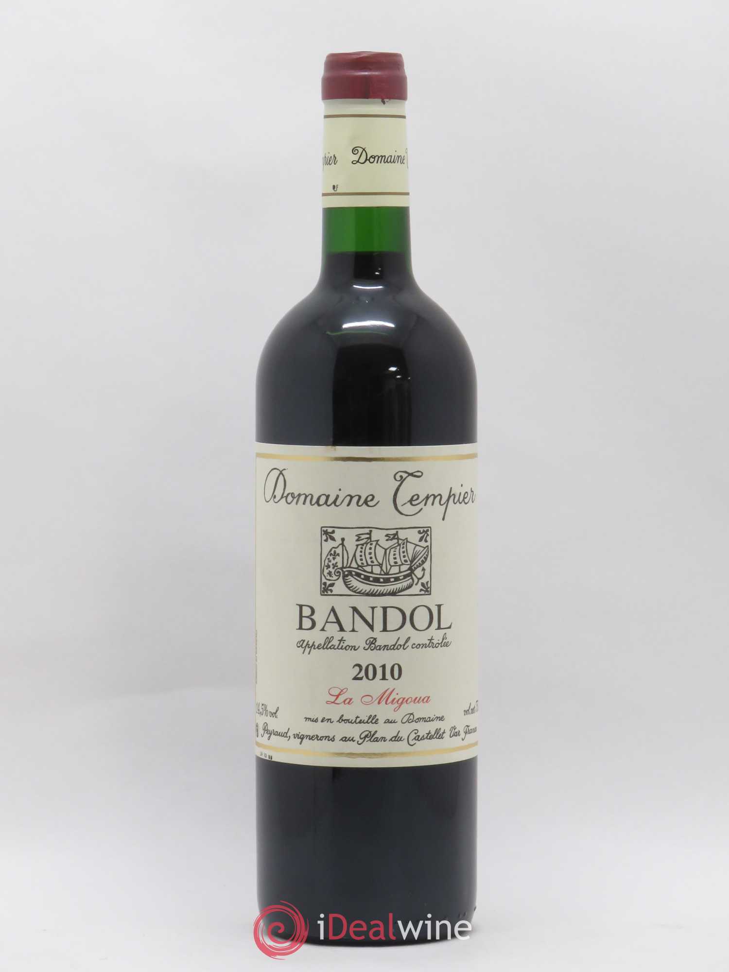 Bandol Domaine Tempier Cuvée La Migoua Famille Peyraud 2010 - Lot de 1 bouteille - 0